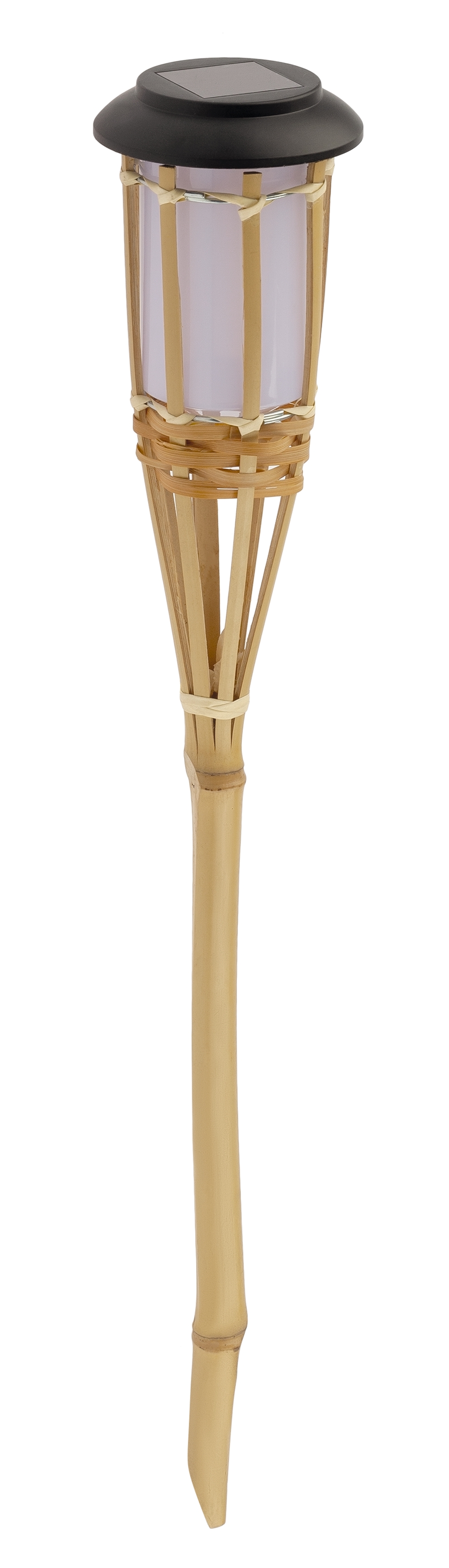 Светильник уличный ERASF22-24 Факел бамбук на солнечных батареях садовый 56 см
