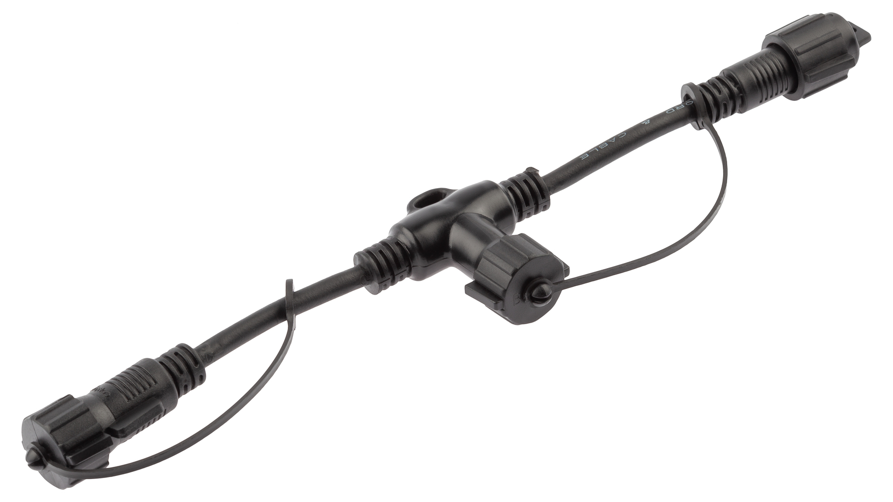 Коннектор ERAPS-C для гирлянд Т-образный IP65 каучук черный