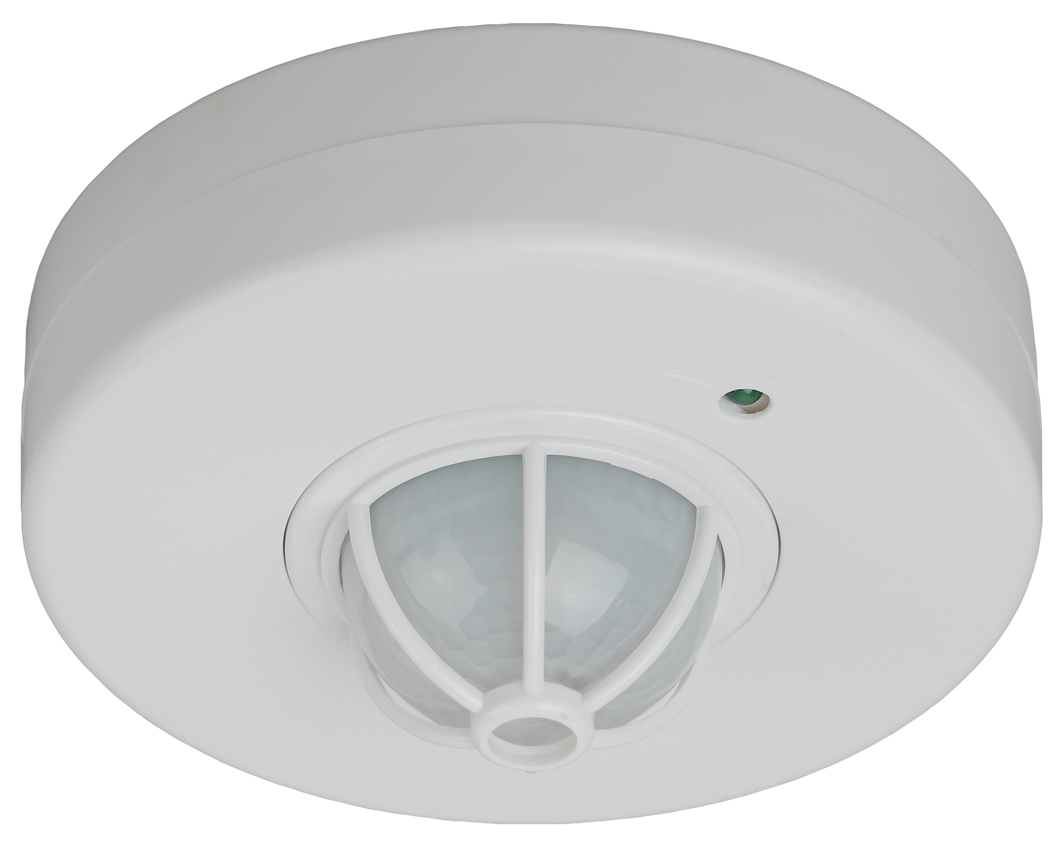 Датчик движения белый максимальная нагрузка 1200Вт угол обзора 180-360 градусов дальность 12м MD 017