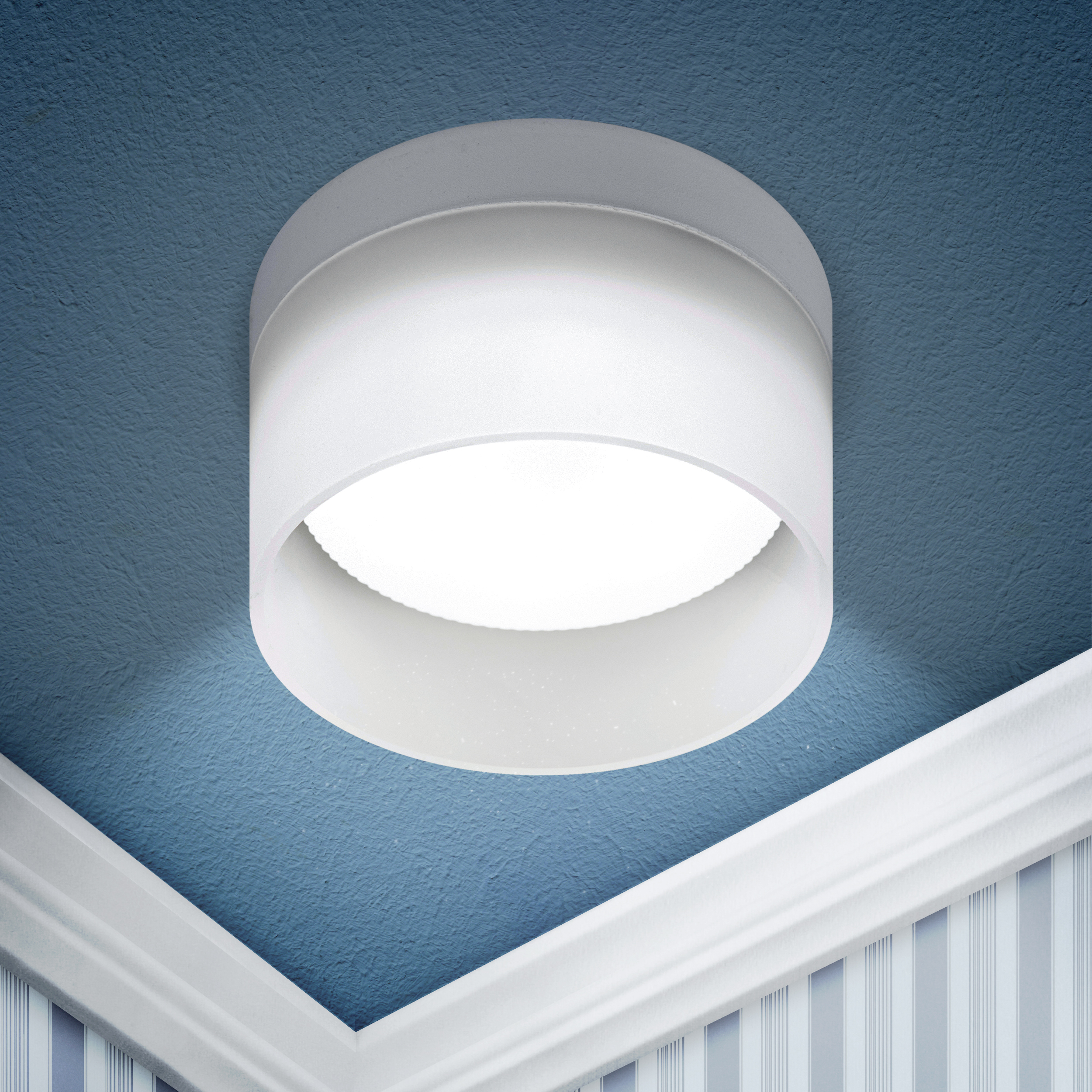 Светильник встраиваемый под лампу GX53 DK98 WH белый матовый