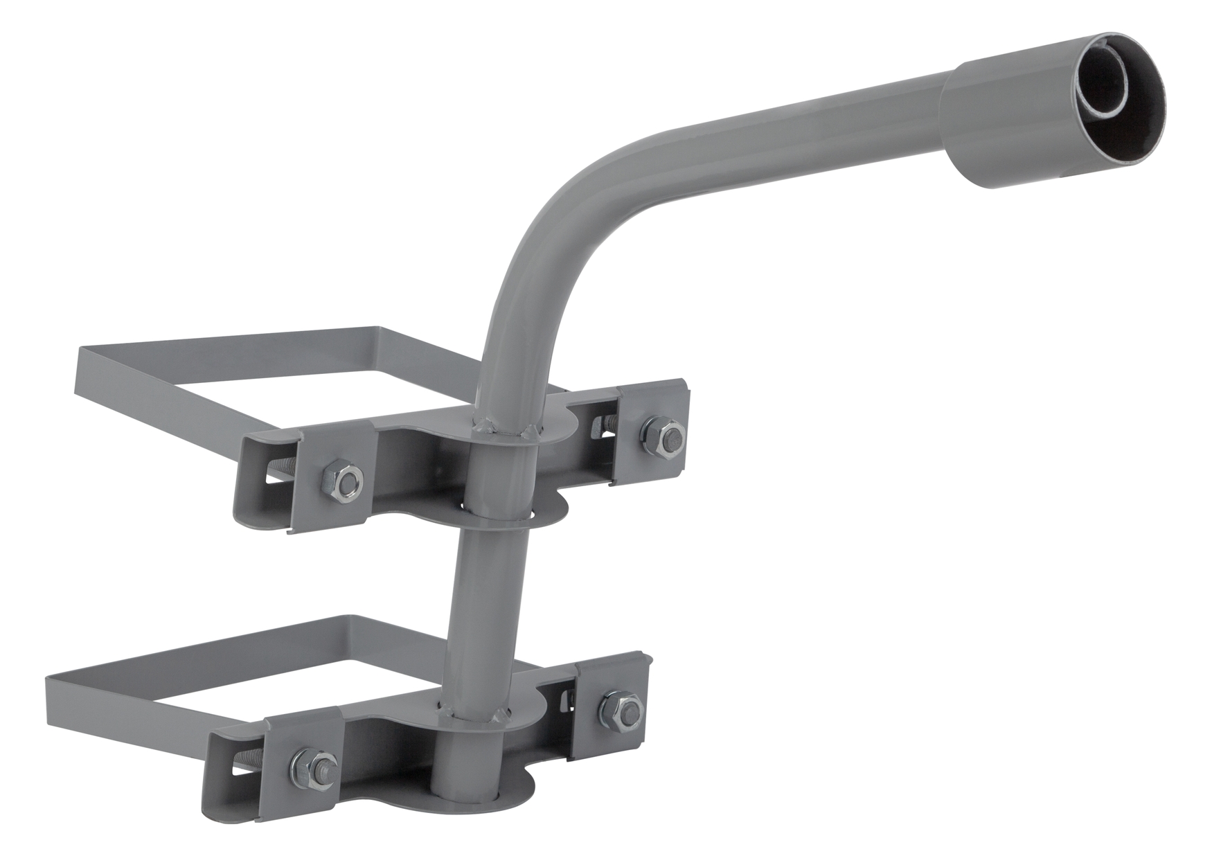 Кронштейн на опору с 2 хомутами 350мм d 60 SPP-AC4-0-350-060