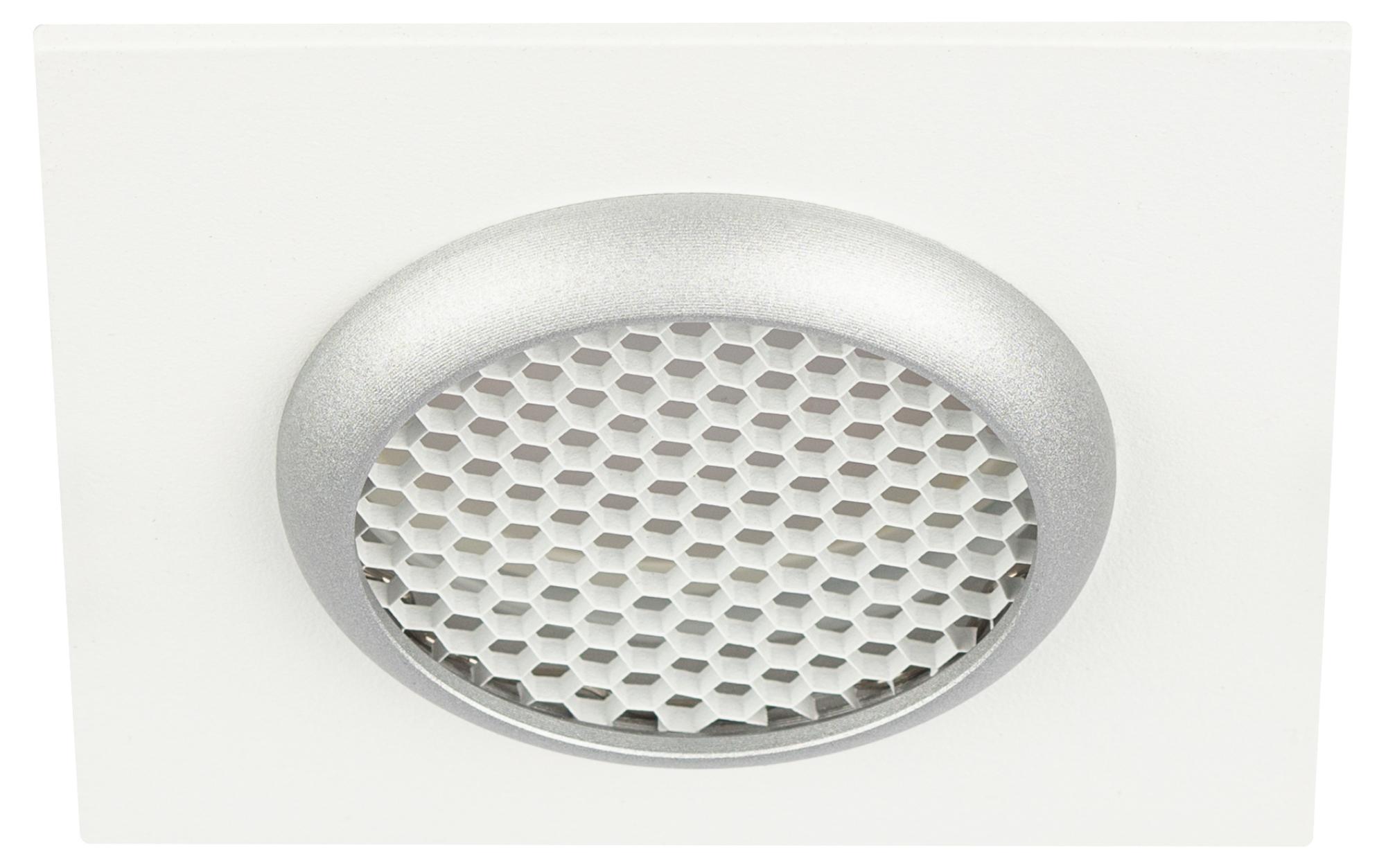 Светильник встраиваемый алюминиевый KL110 WH/SL MR16 GU5.3 белый/серебро матовый