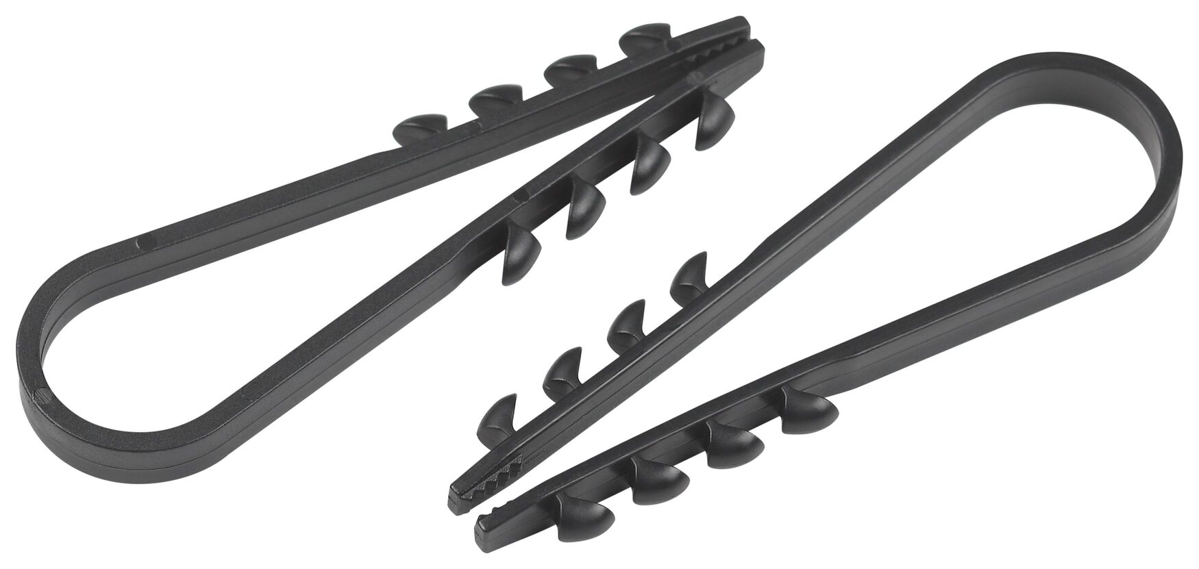 Дюбель-хомут для круглого кабеля 11-18 мм чёрный (100 шт/уп) NO-224-226