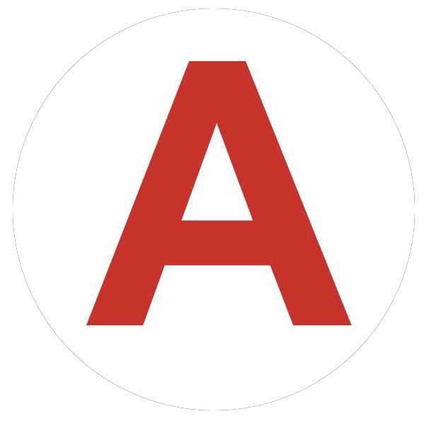 Этикетка самоклеящаяся 50х50 мм А для маркировки аварийных светильников INFO-LLP-129