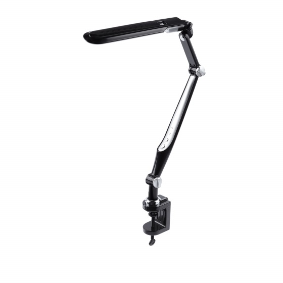Светильник настольный светодиодный NLED-496-12W-BK на струбцине черный