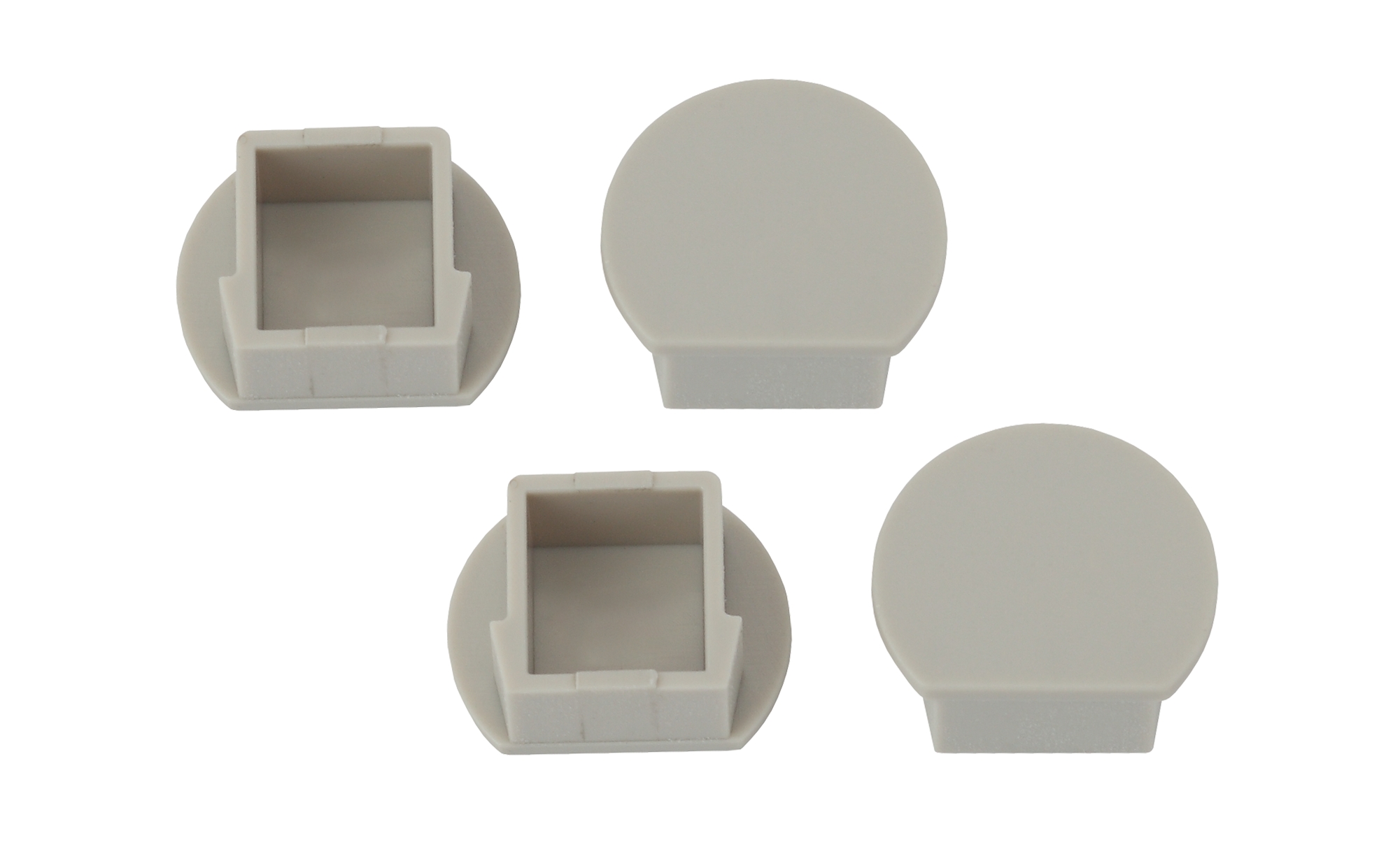 Набор заглушек для профиля LF281, 4 глухие круглые (500/24000)