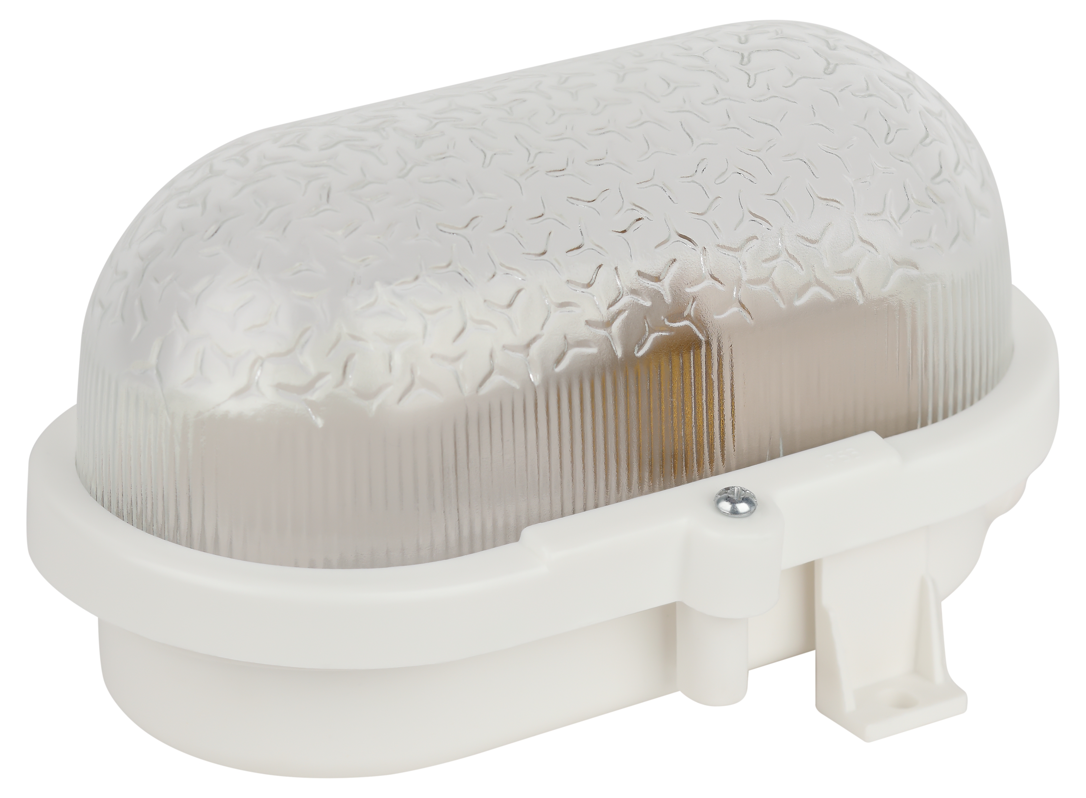 Светильник НБП 01-60-012 с ободком Евро пластик/стекло IP53 E27 max 60 Вт 184х115х90 овал белый