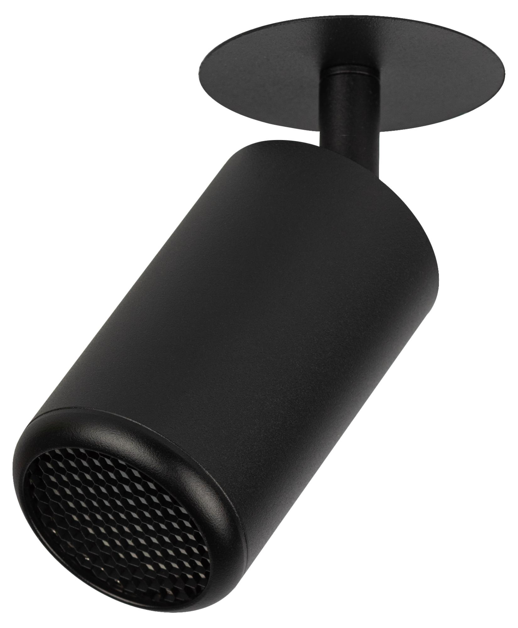 Светильник встраиваемый алюминиевый KL106 BK MR16 GU5.3 черный матовый