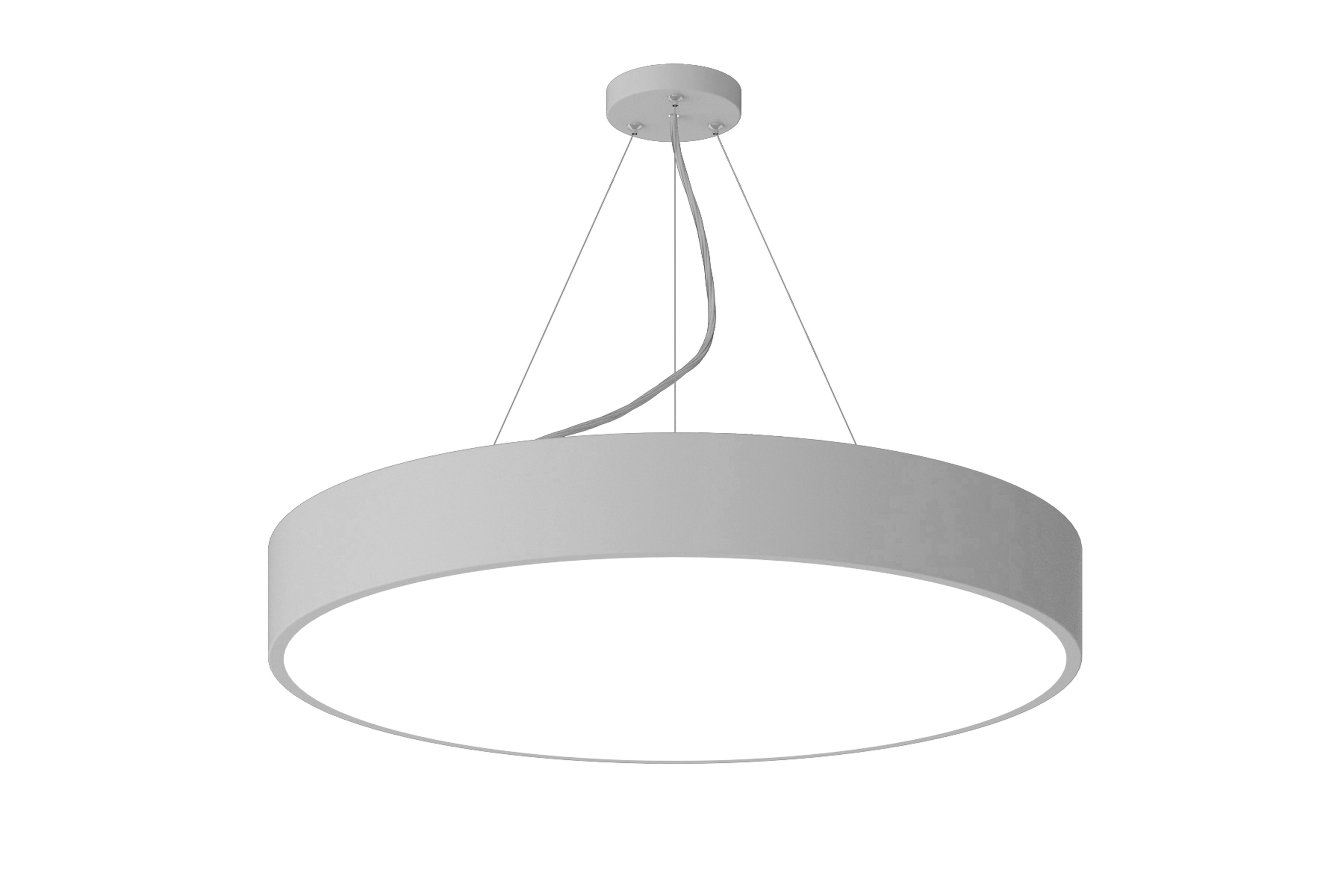 Светильник подвесной светодиодный 45Вт 4000Лм 4000K IP40 600х80 белый Geometria Ring SPO-131-W-40K-045 драйвер внутри
