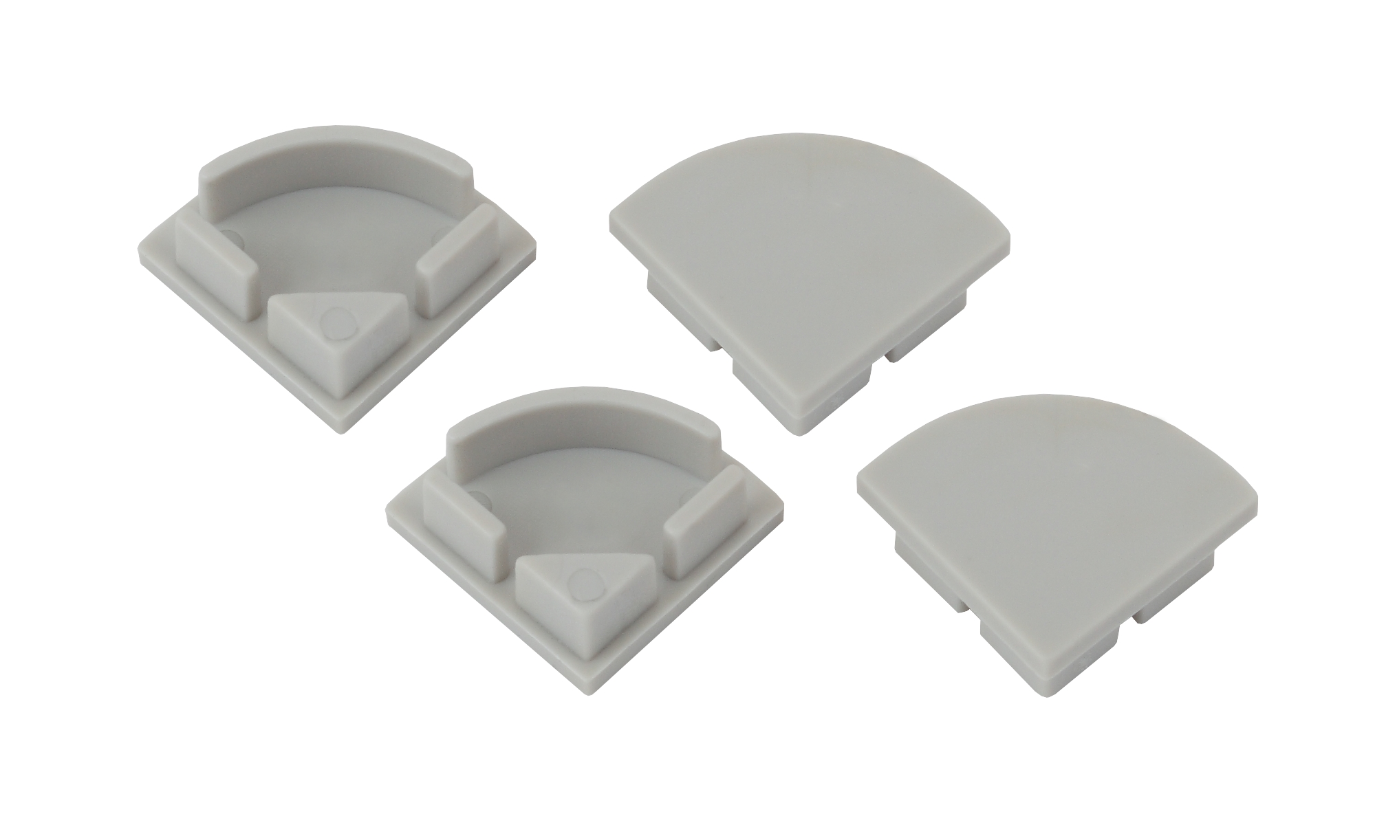 Набор заглушек для профиля CAB280, 4 глухие круглые (500/15000)