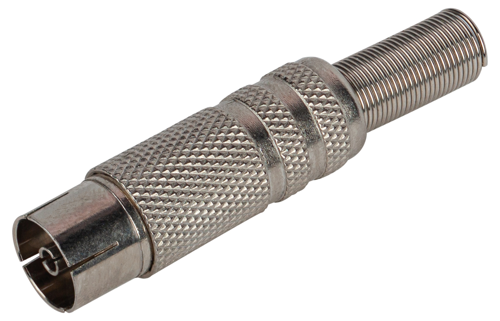 Разъем R-TV02 гнездо TV c пружиной никель