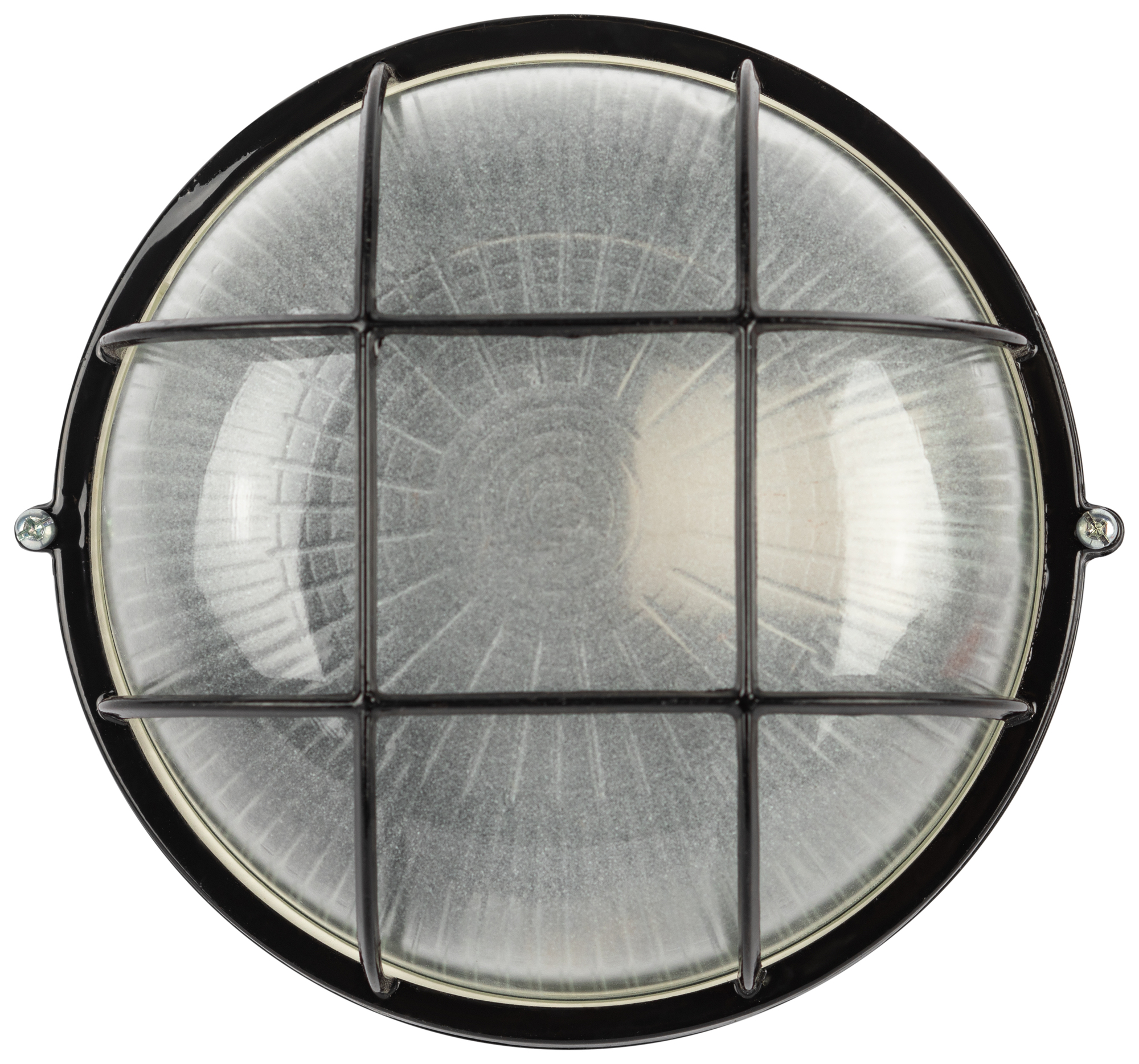 Светильник НБП 03-60-002 Акватермо алюминий/стекло решетка IP54 E27 max 60Вт D176 круг черный