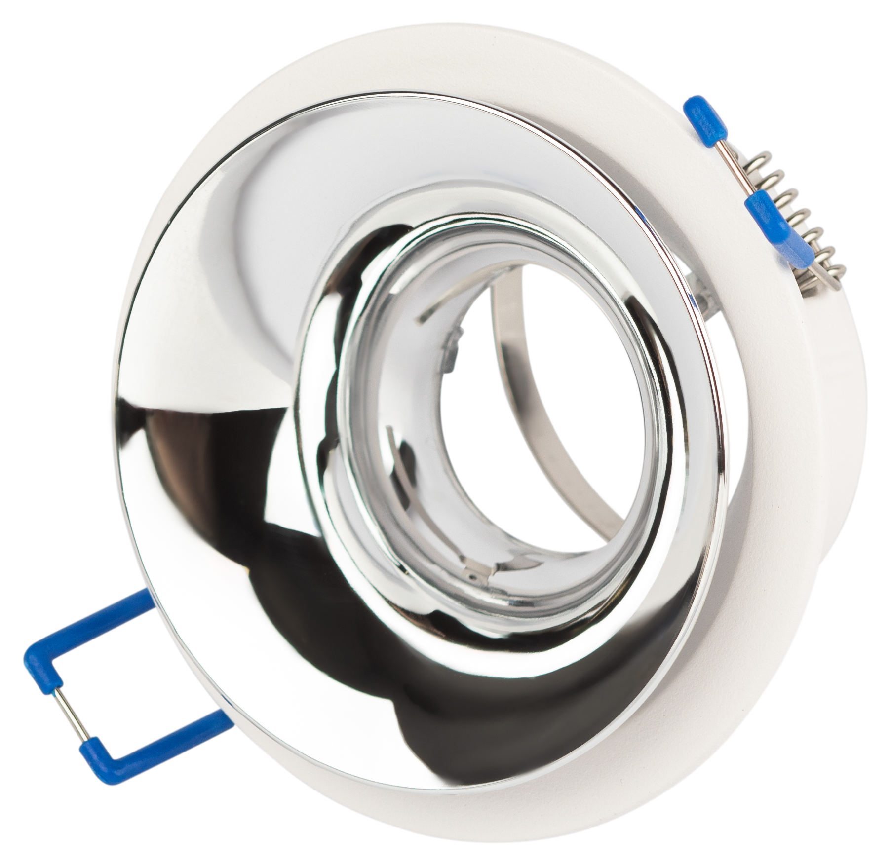 Светильник встраиваемый декоративный KL103 WH/CH MR16 GU5.3 белый хром