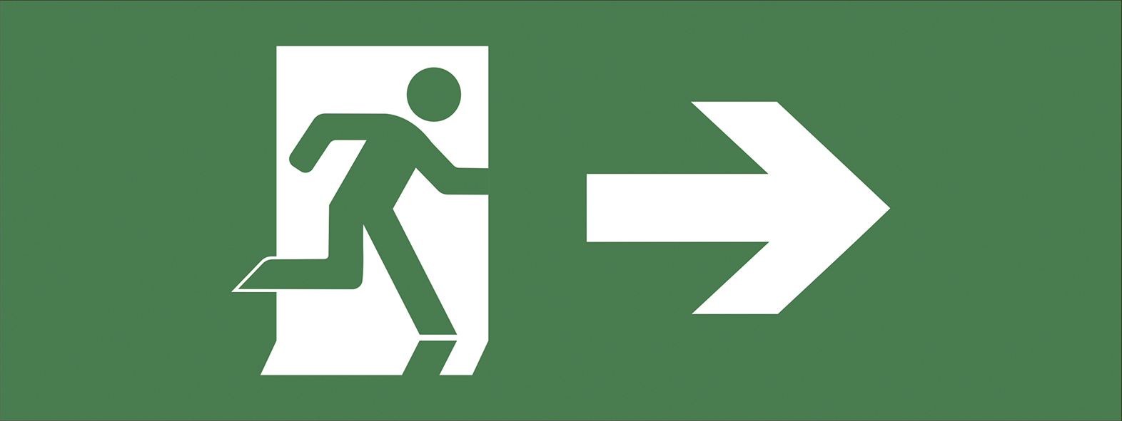 Этикетка самоклеющаяся 200х60 мм Фигура/стрелка вправо DPA/DBA INFO-DBA-002