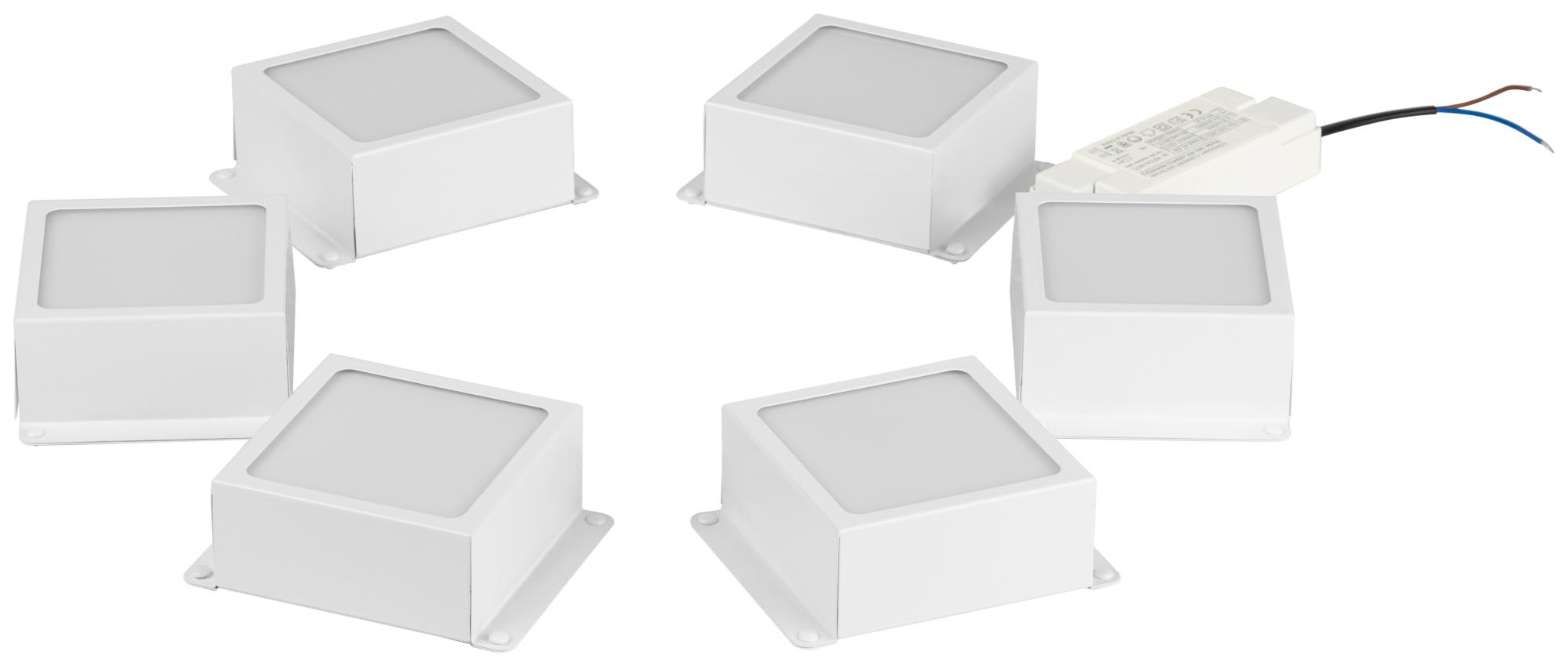 Светильник светодиодный 36Вт 5000К 3420Лм IP40 89x89x40 белый грильято 100х100 6 штук SPO-646-3-5K-W6