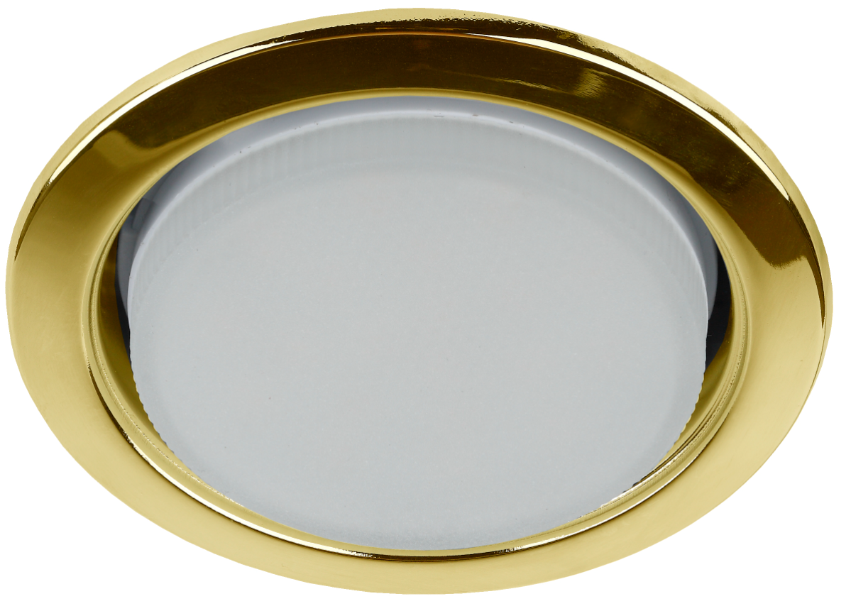 Светильник встраиваемый под лампу GX53 KL35 GD /1 (к) 220V, 13W, золото