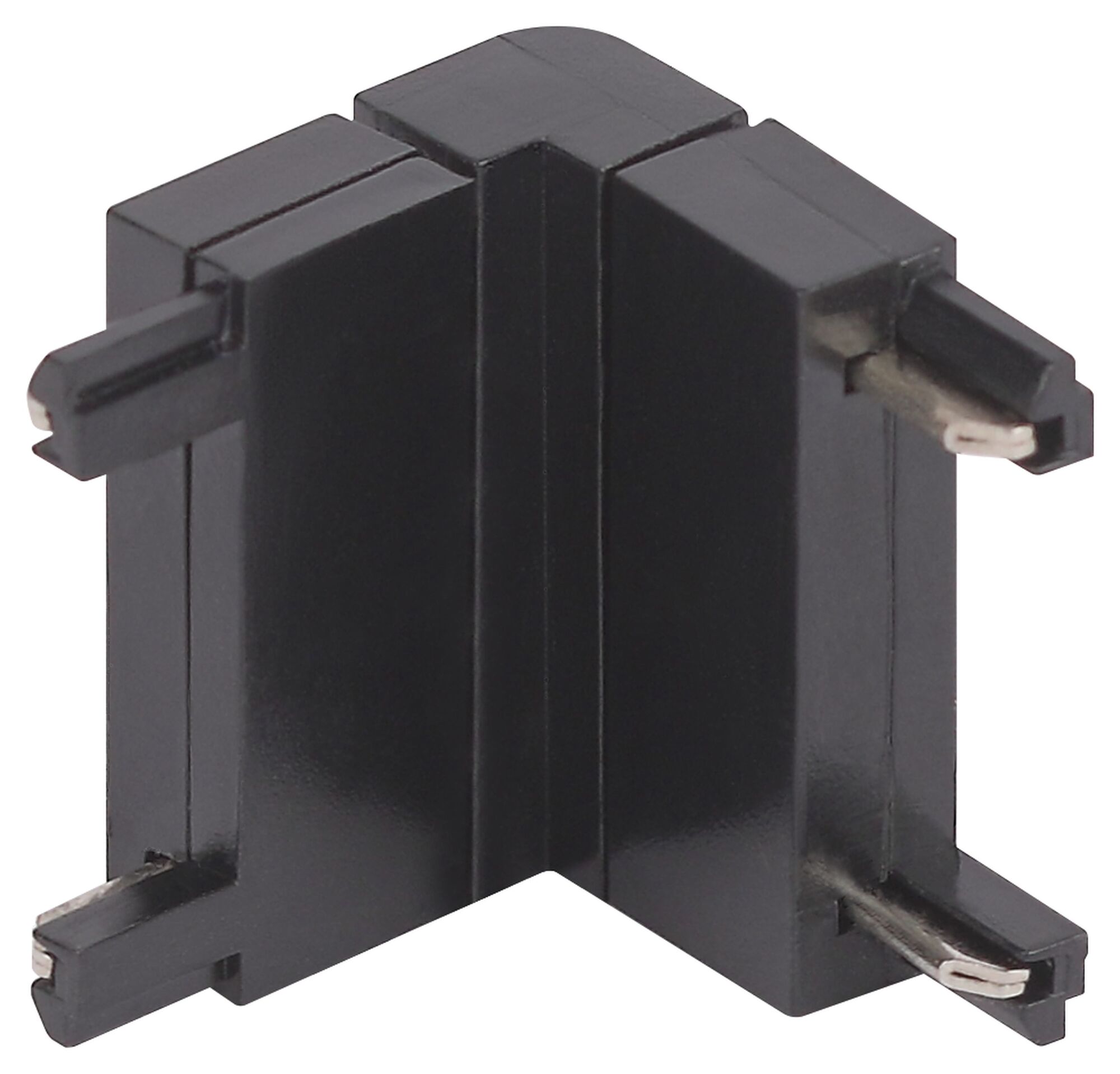 Коннектор угловой внутренний для тонкого магнитного шинопровода черный TRM-S5-CCW BK