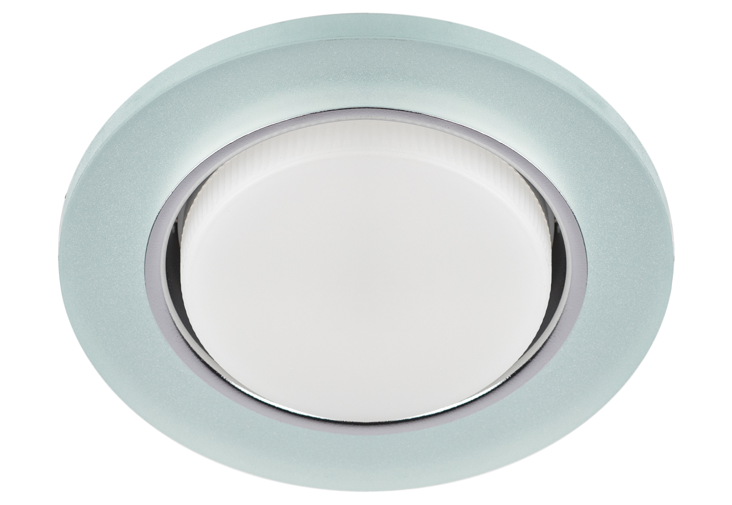 Светильник встраиваемый со светодиодной подсветкой DK LD51 FR GX53 белый матовый