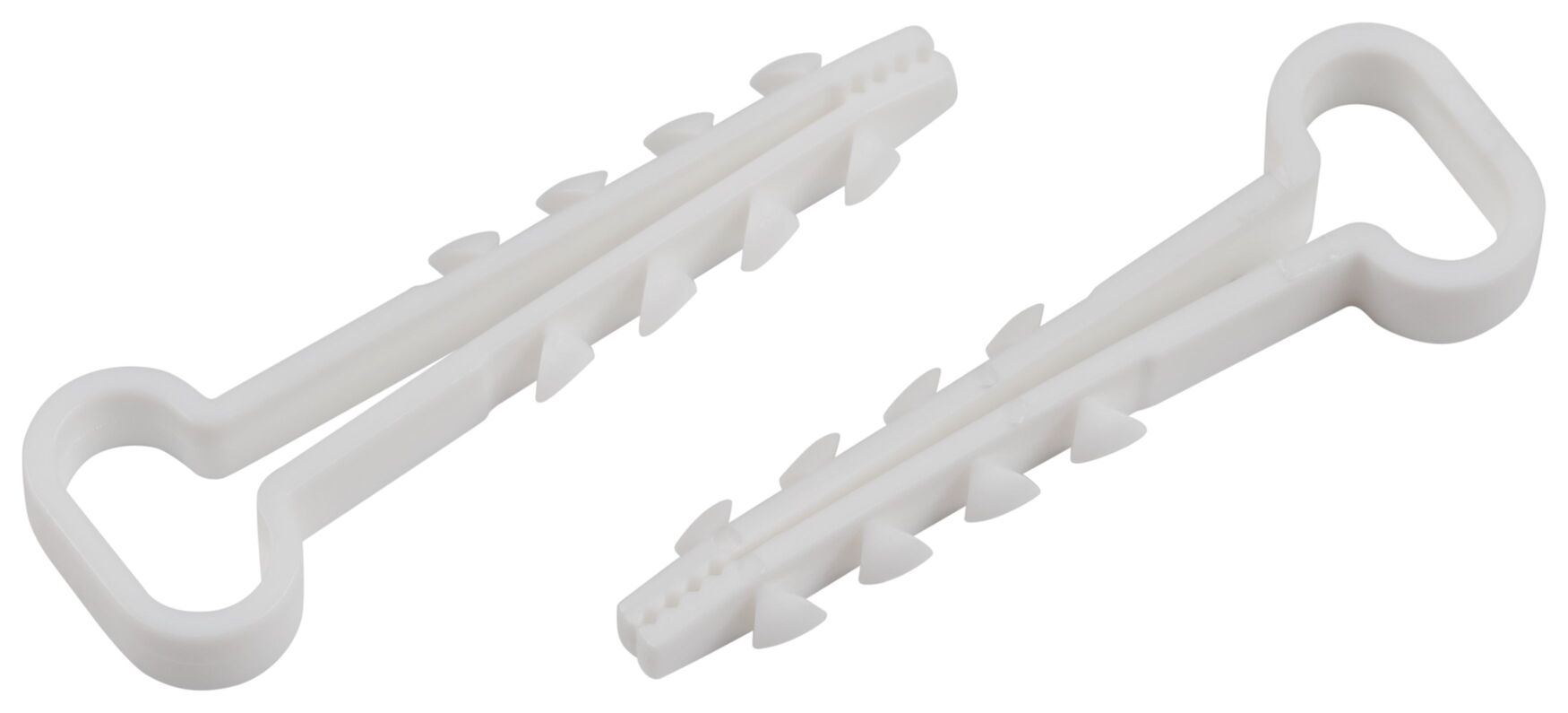 Дюбель-хомут для плоского кабеля 5-8 мм белый (10 штук) NO-224-562