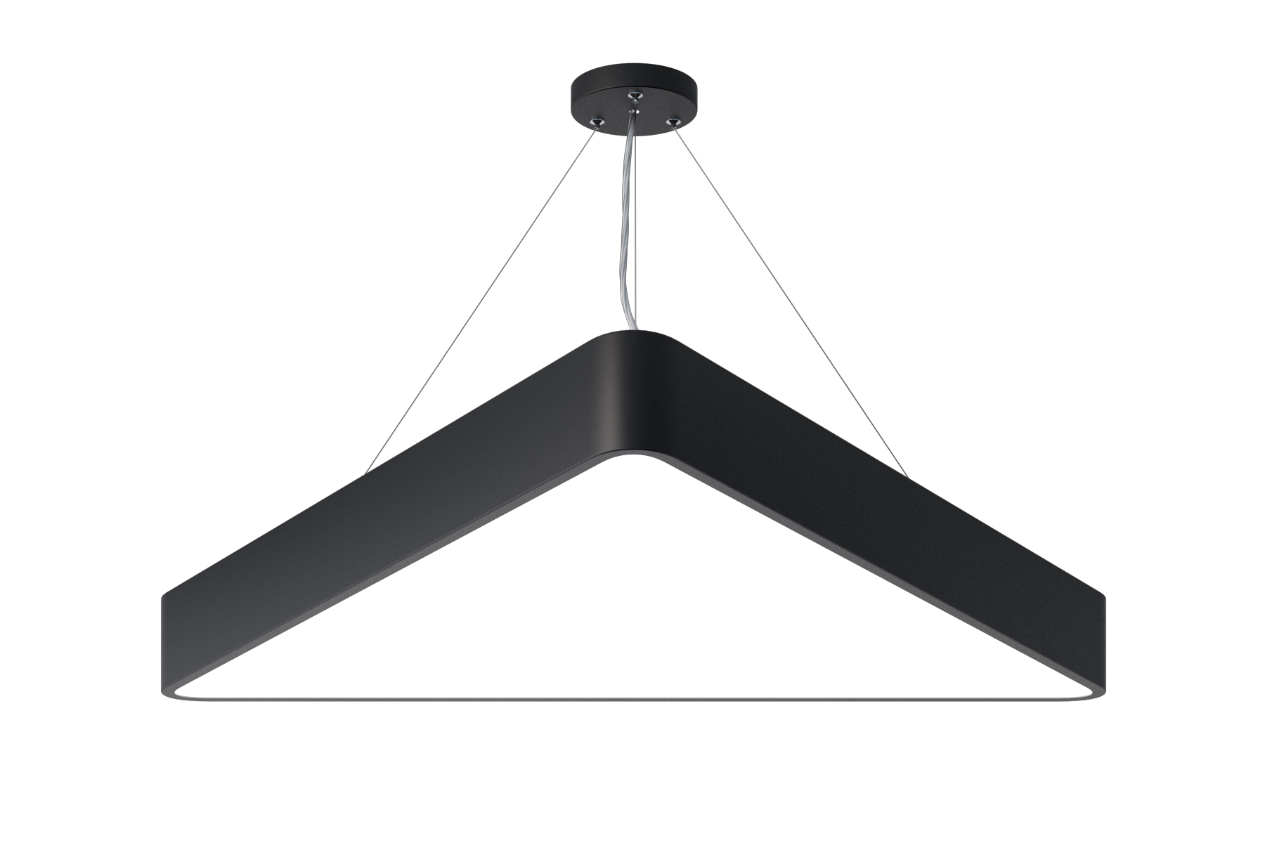 Светильник подвесной светодиодный 48Вт 3500Лм 4000К IP40 800х800х80 черный Geometria Delta SPO-152-B-40K-048