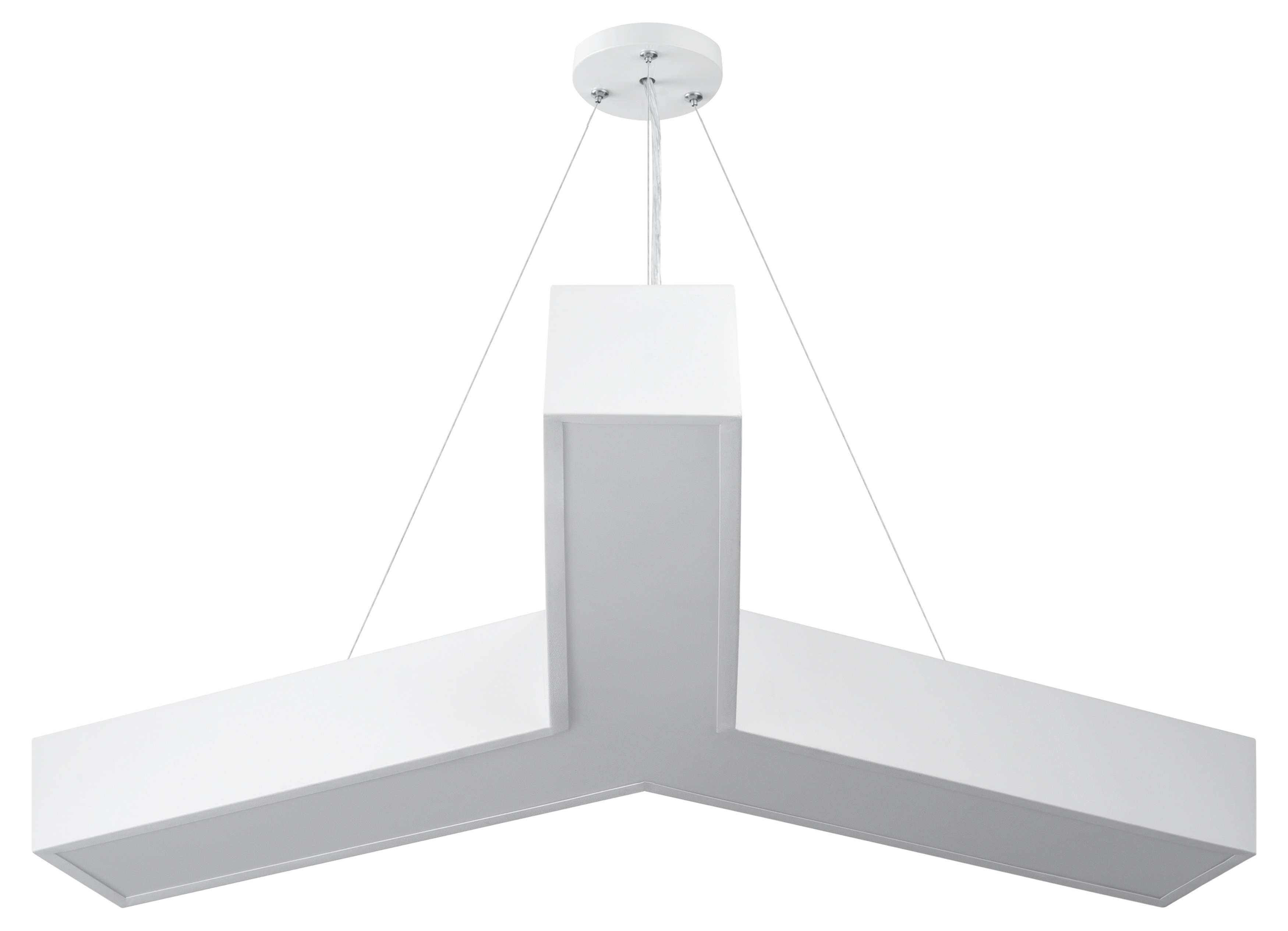 Светильник подвесной светодиодный 56Вт 4500Лм 4000K IP40 900х80 белый Geometria Igrek SPO-143-W-40K-056 драйвер внутри