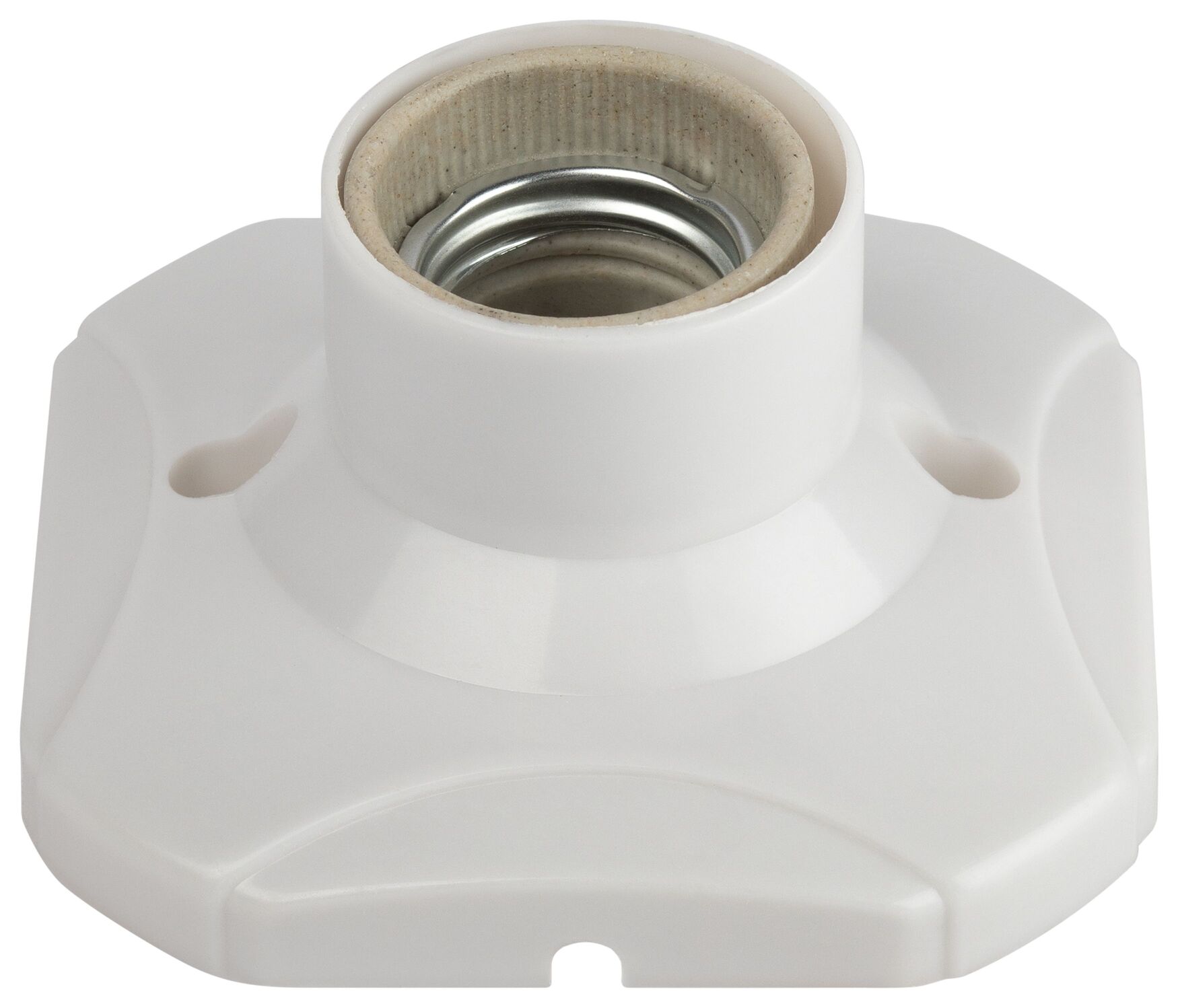 Патрон-основание Е27 керамический белый