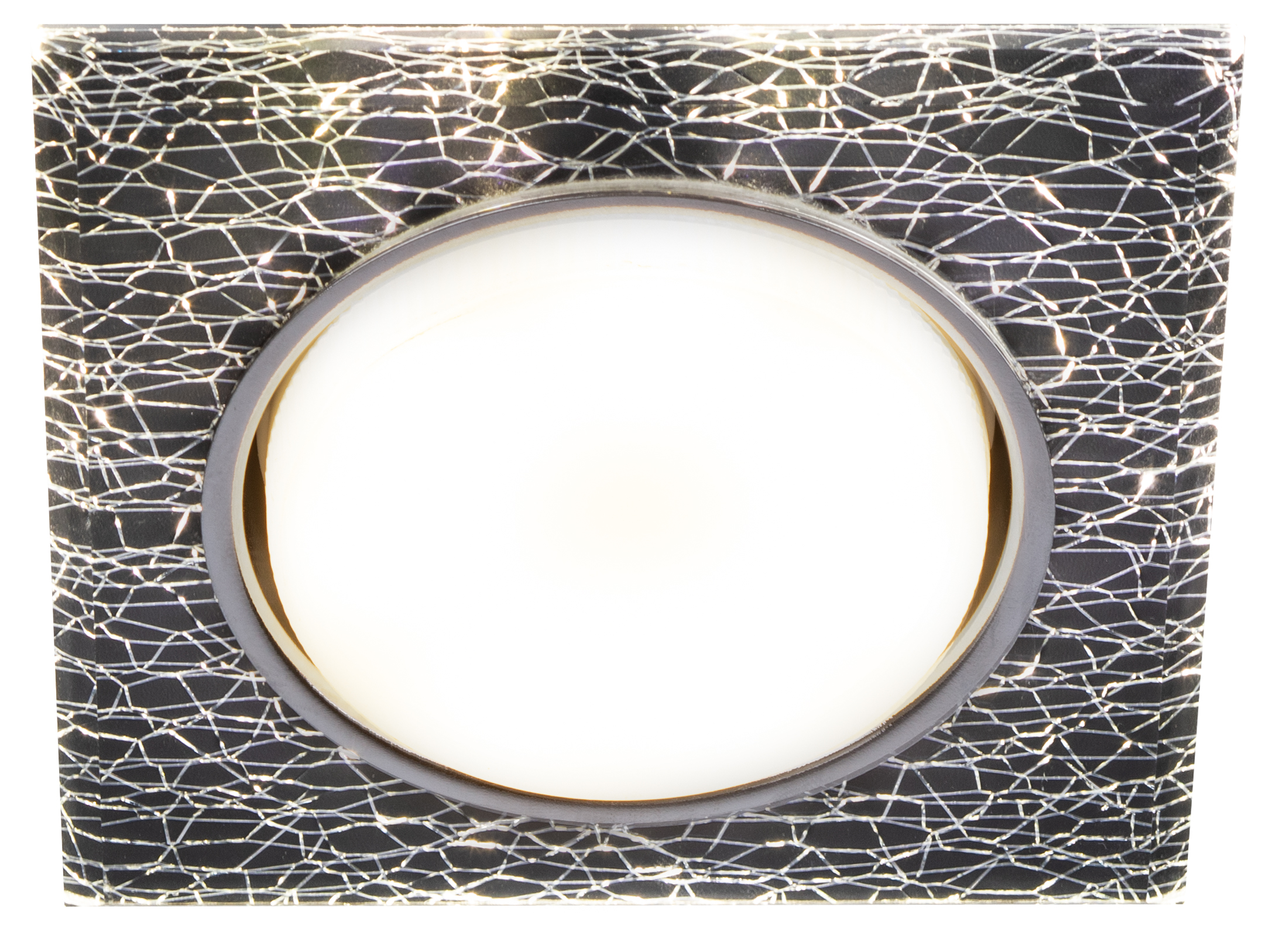 Светильник встраиваемый со светодиодной подсветкой DK LD50 WH/BK GX53 белый черный