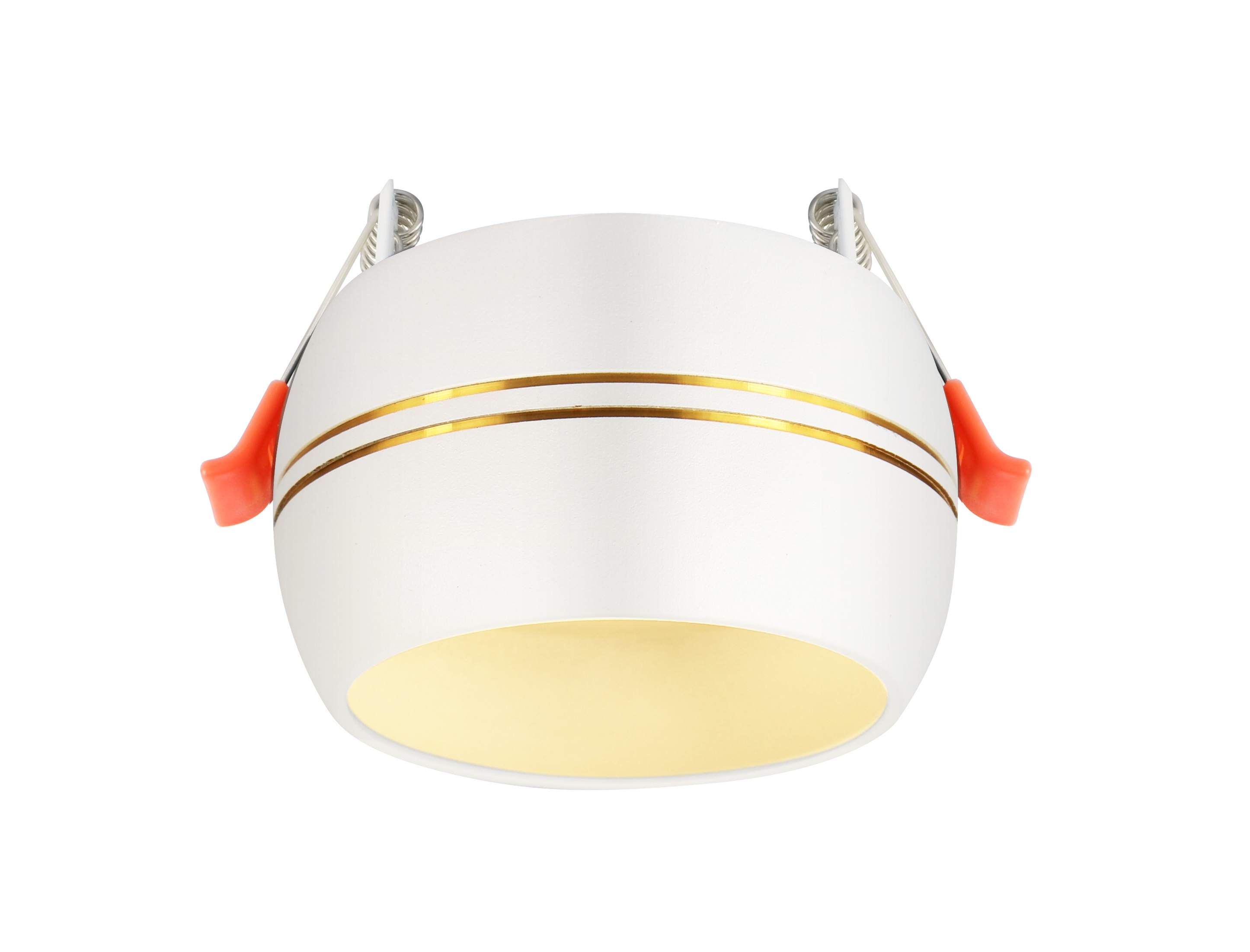 Светильник встраиваемый KL81 WH/GD алюминиевый GX53 белый/хром (40/960)