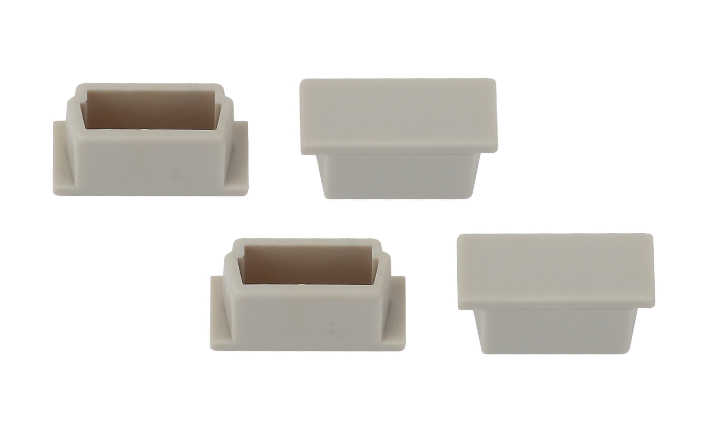 Набор заглушек для профиля CAB262, 4 глухие (500/15000)