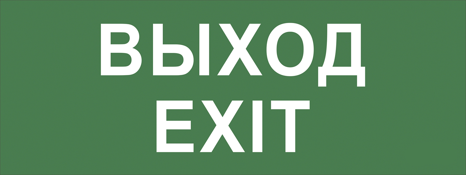 Пиктограмма ВЫХОД-EXIT INFO-DBA-015 200х60мм