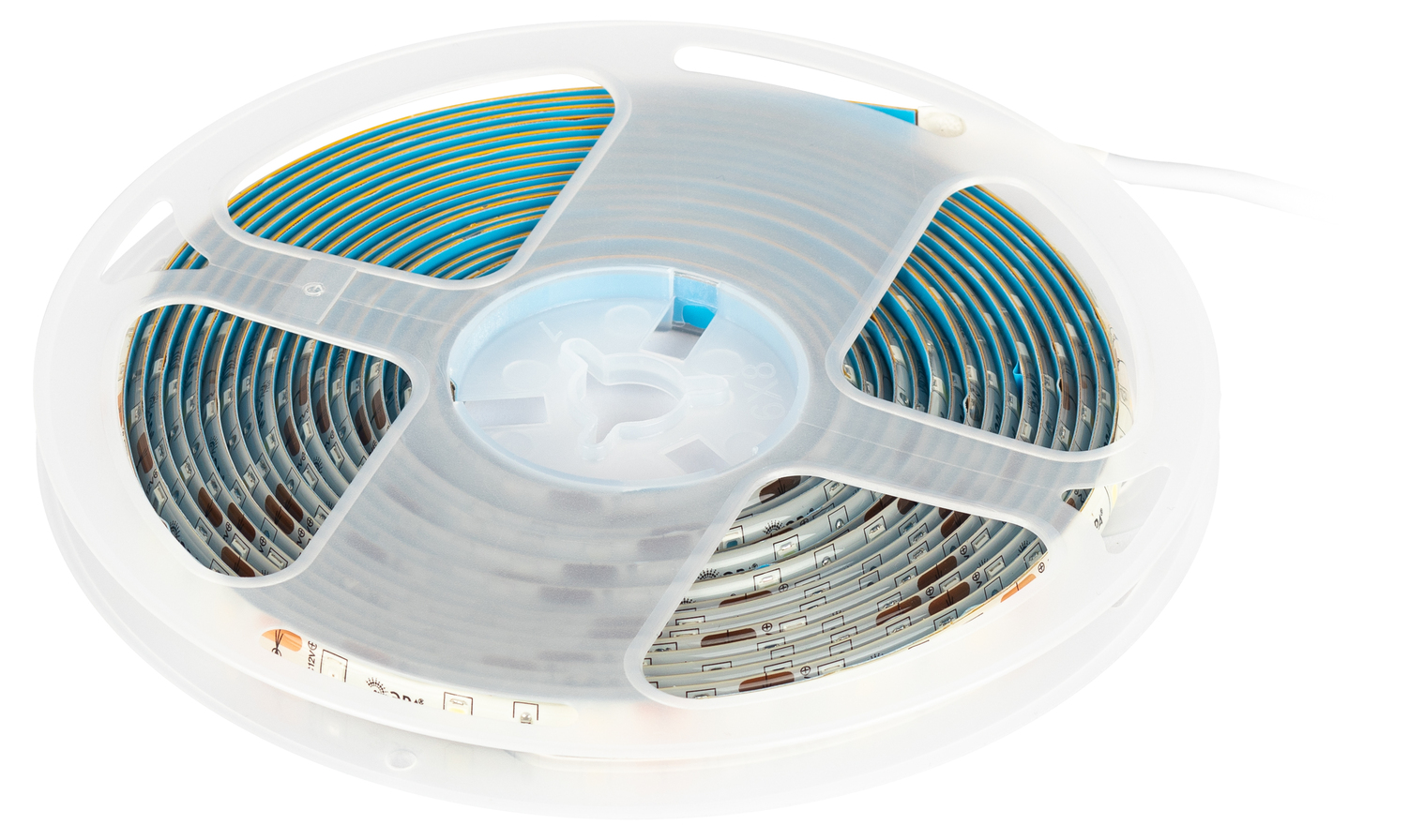 Лента светодиодная для растений полного спектра 5м IP65 с адаптером 12В FITO-Strip Light-Rа90-300LED-5m-12V-IP65