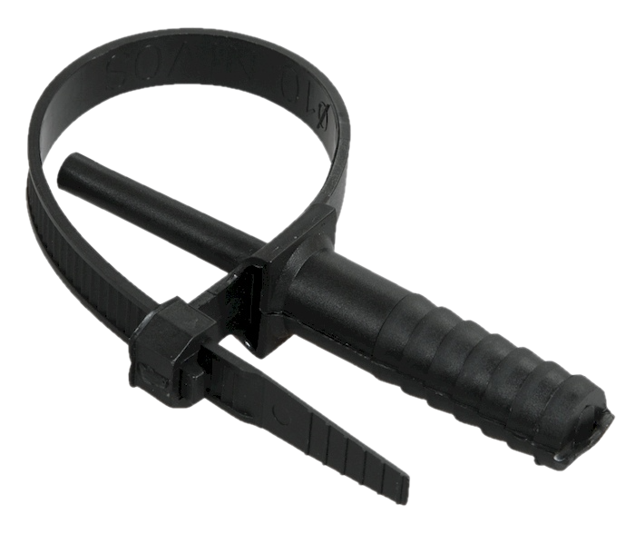 Хомут дюбельный 7х150 мм чёрный (10 штук) NO-225-228