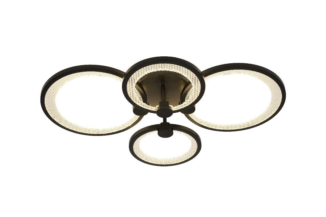 Светильник светодиодный потолочный ДПБ-78Вт 3844Лм Модерн с ДУ Odry CLL-1-78-RC BK