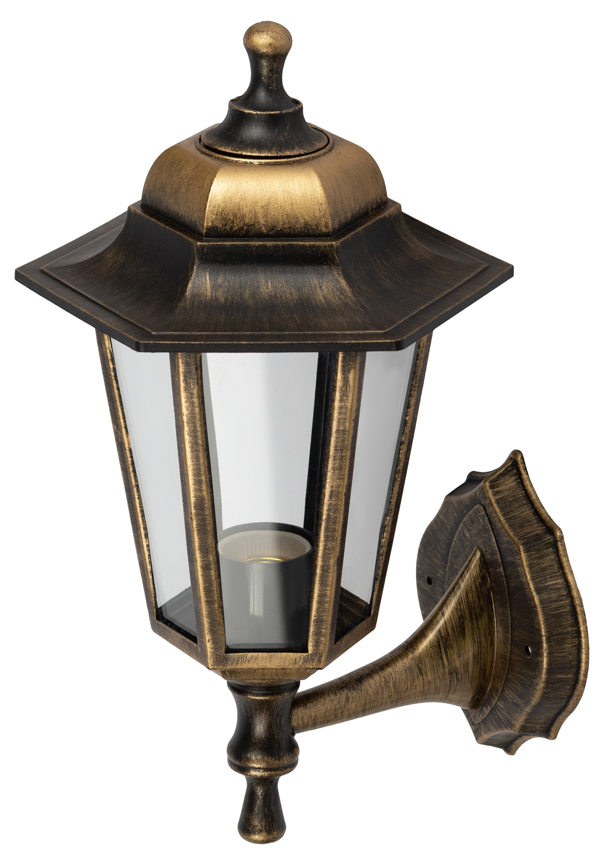 Светильник настенный НБУ 06-60-001 шестигранный под бронзу IP44 Е27 max60Вт