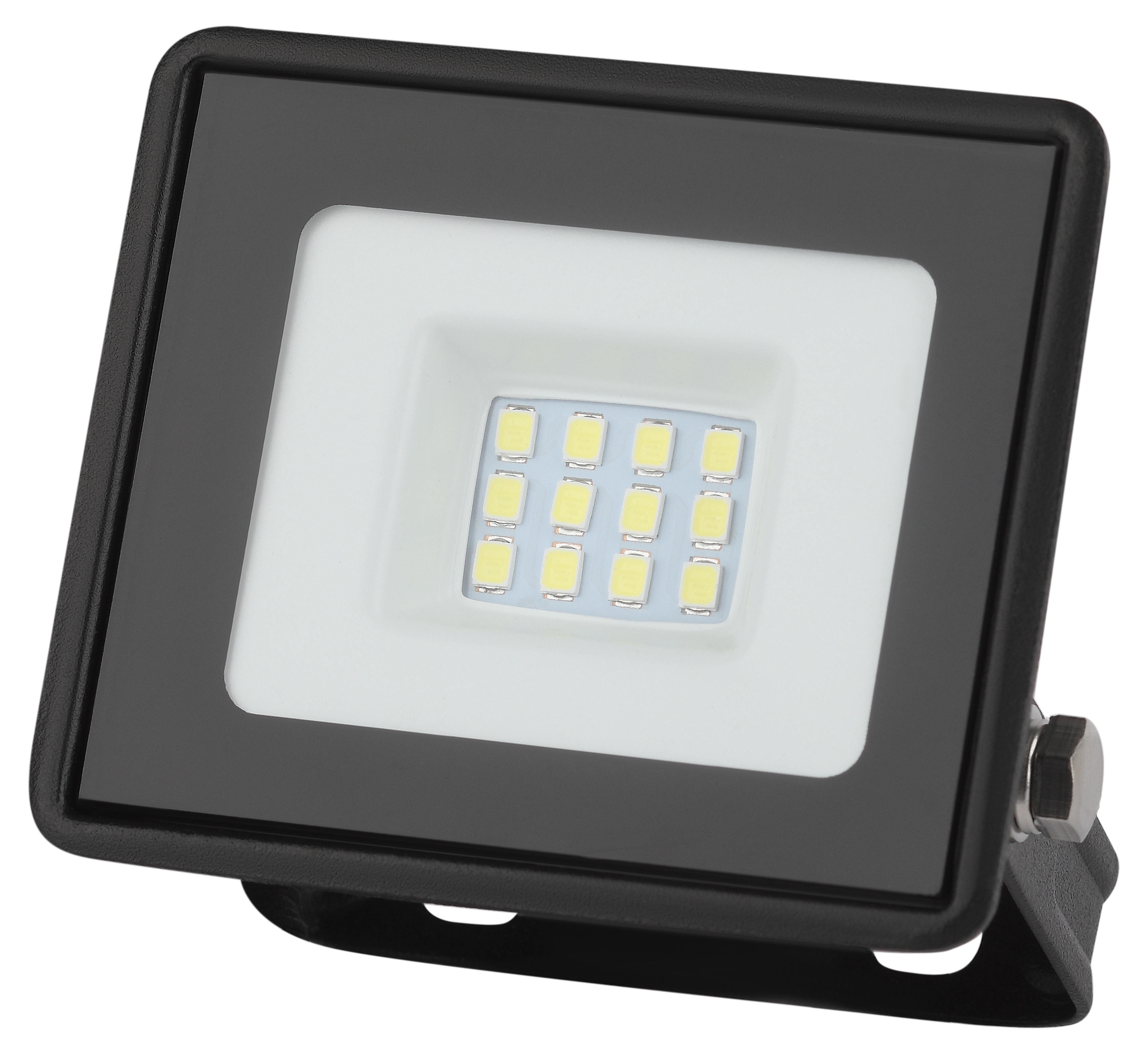 Прожектор светодиодный ДО-10 Вт 6500К 800 Лм IP65 черный 10w холодный 200-240В LPR-023-0-65K-010