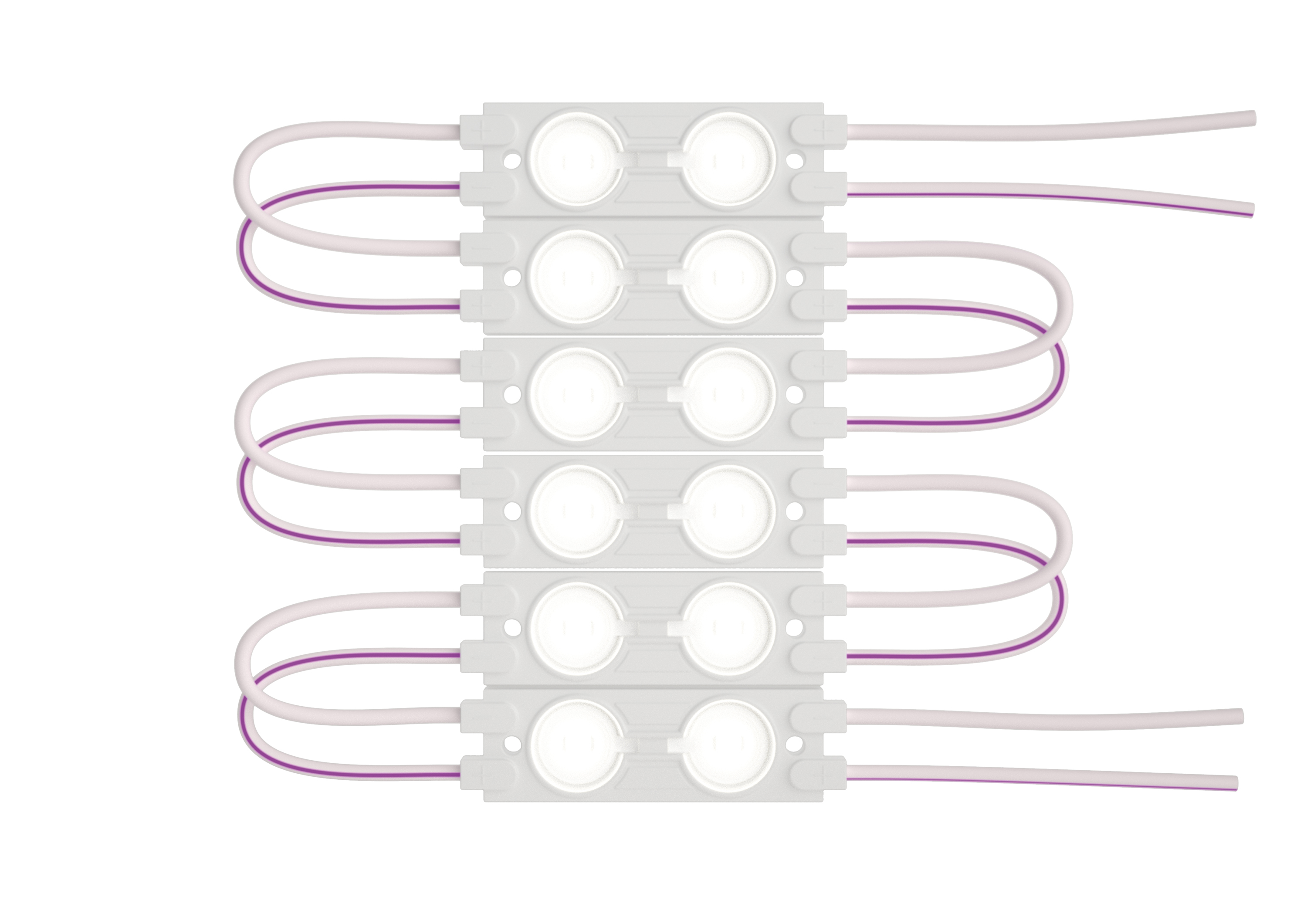 Модуль светодиодный 8Вт/м 12В 2700К IP65 16LED/м MZ2835-02-12V-2835-IP65-5m-2700