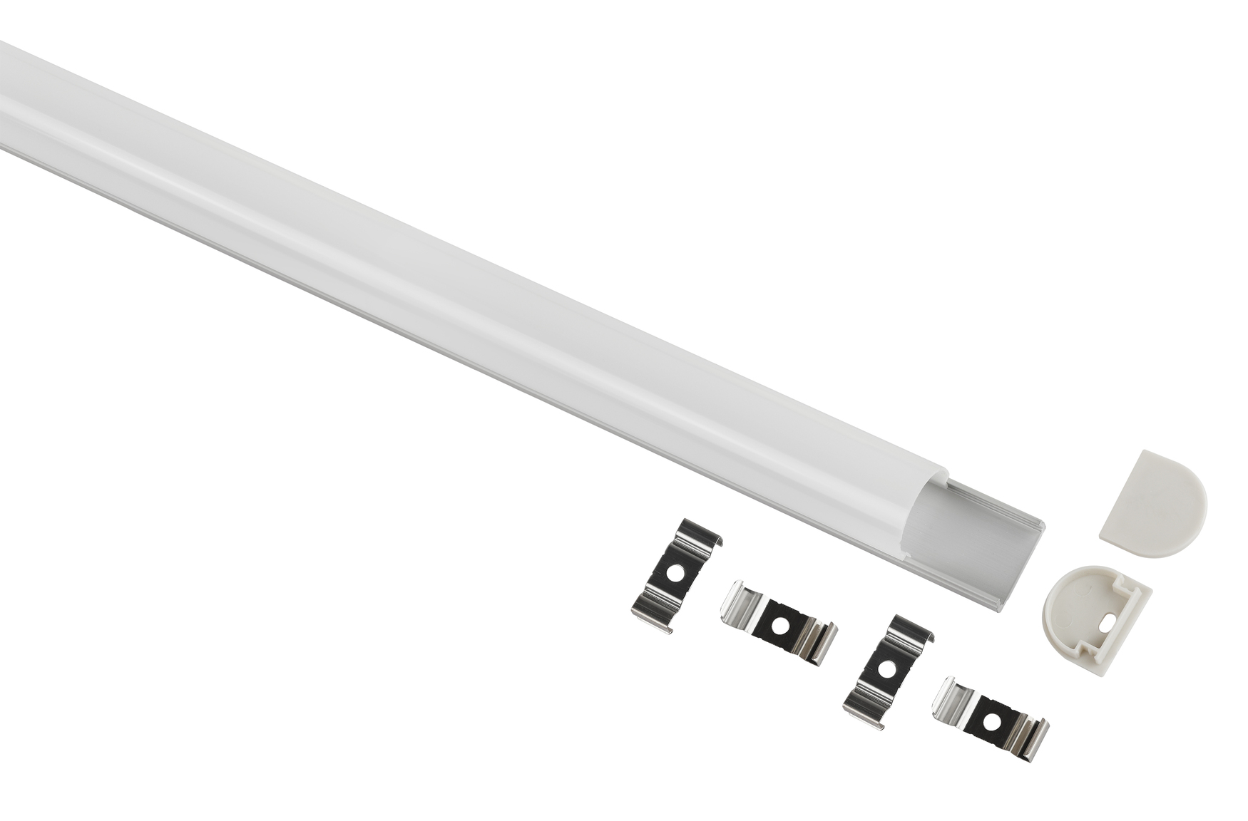 Комплект с накладным анодированным профилем 2420 24х20мм 2м