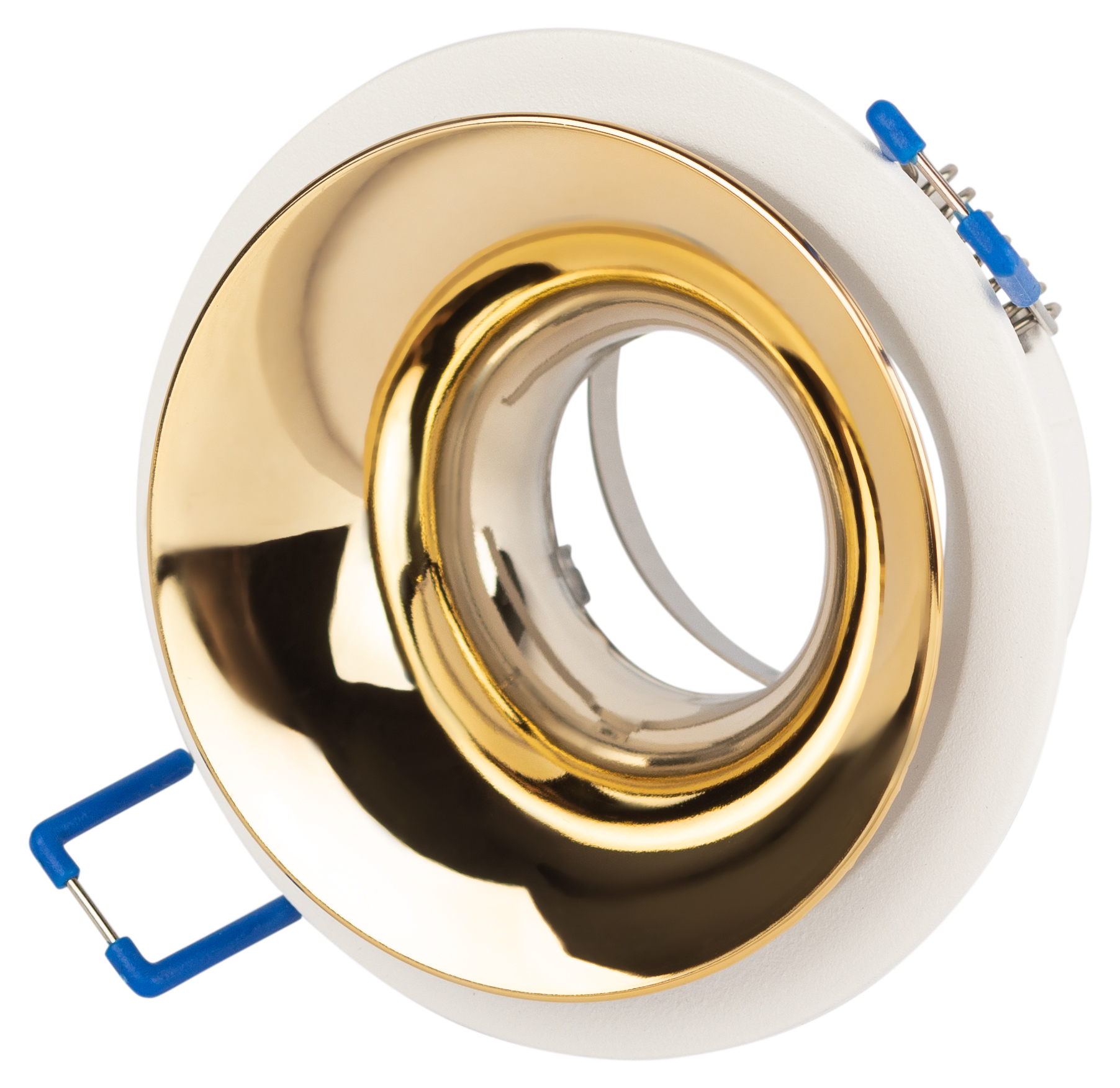 Светильник встраиваемый декоративный KL103 WH/GD MR16 GU5.3 белый золото