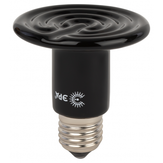 Инфракрасная лампа FITO-50W-НQ керамическая серии CeramiHeat модель RX для брудера, рептилий 50 Вт Е27