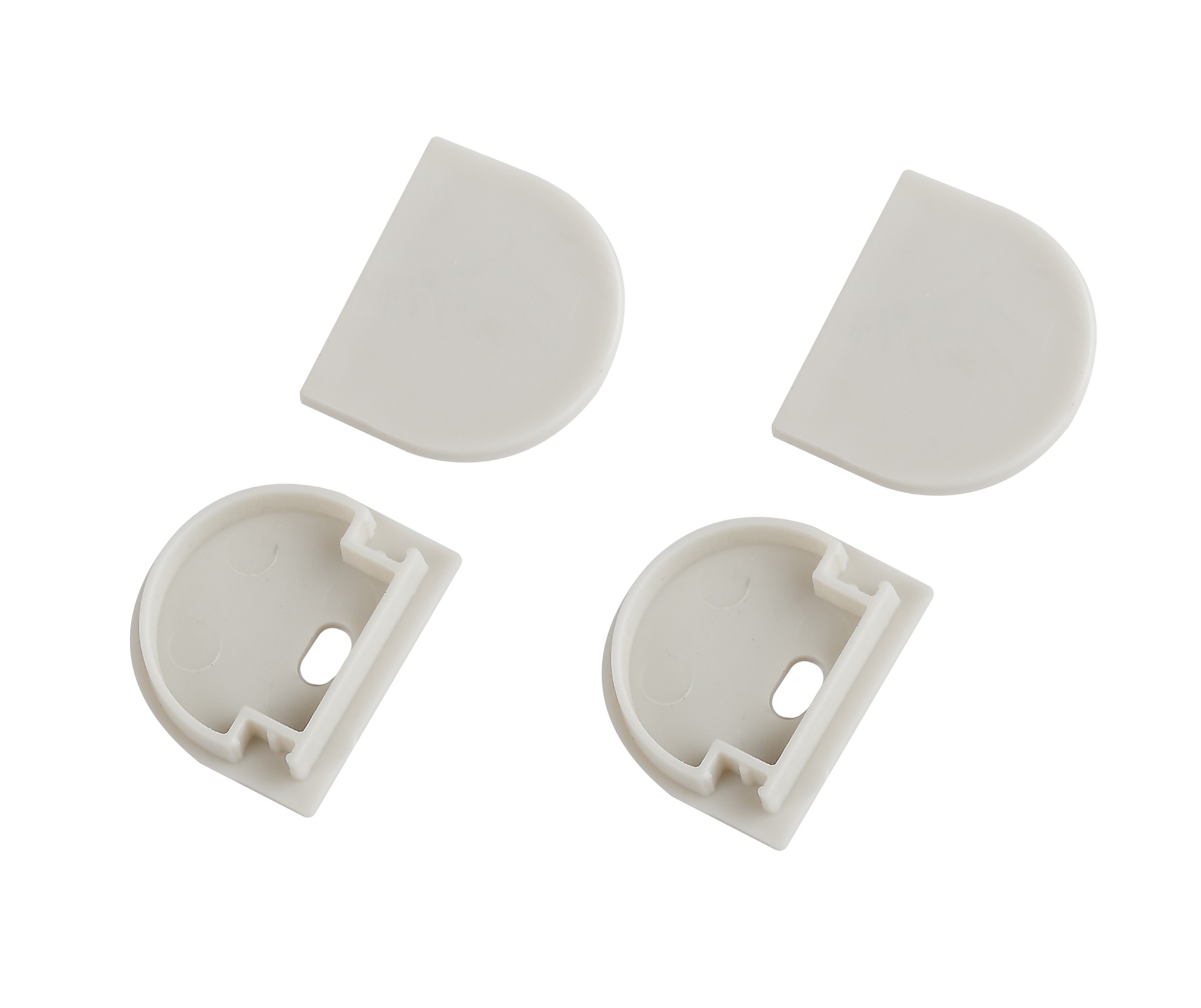 Набор заглушек 1520-3 для профиля 1520 2шт глухие 2шт с отверстием