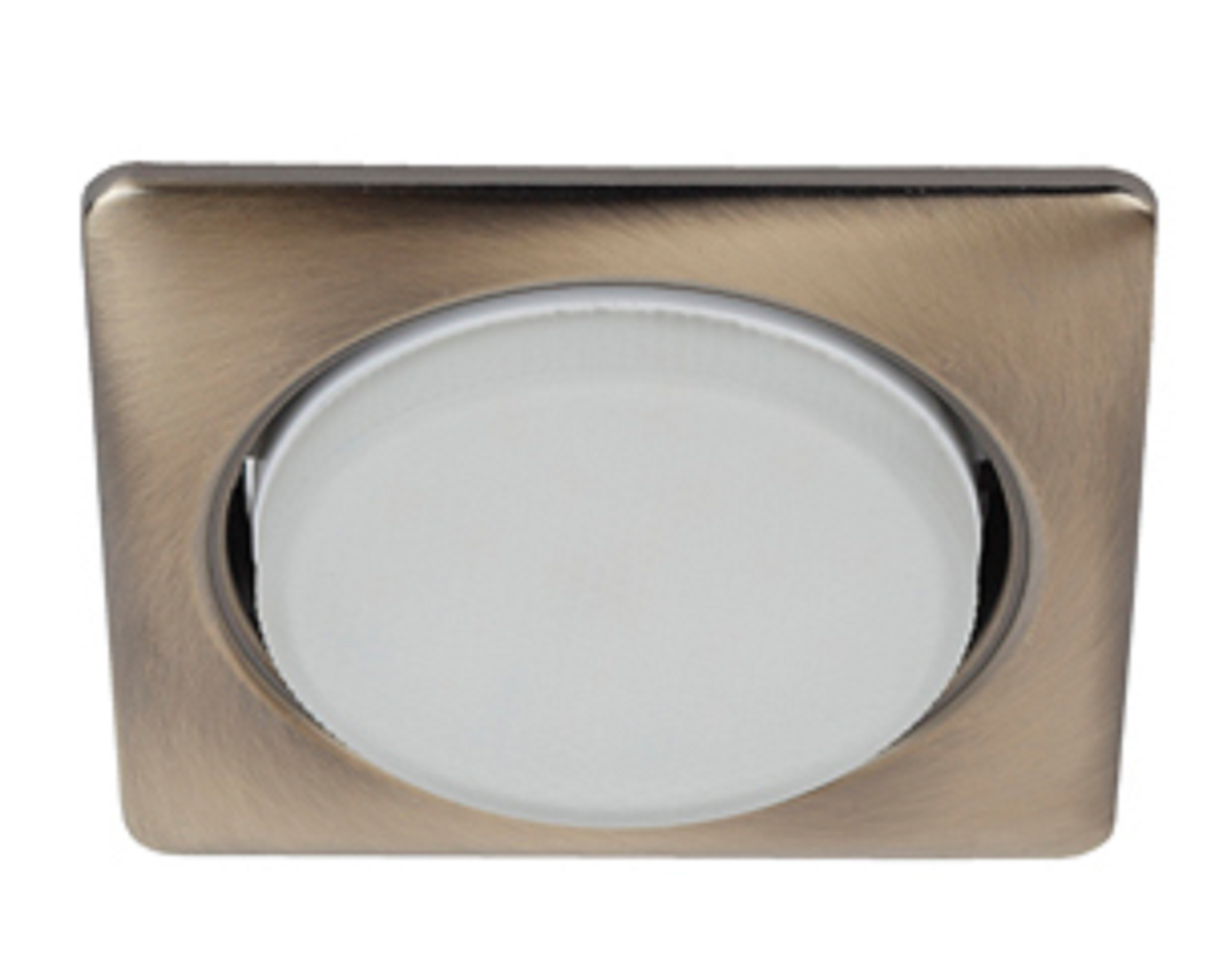 Светильник встраиваемый KL71 SB /1 (к) под лампу Gx53 квадратный 220V 13W бронза (40/960)