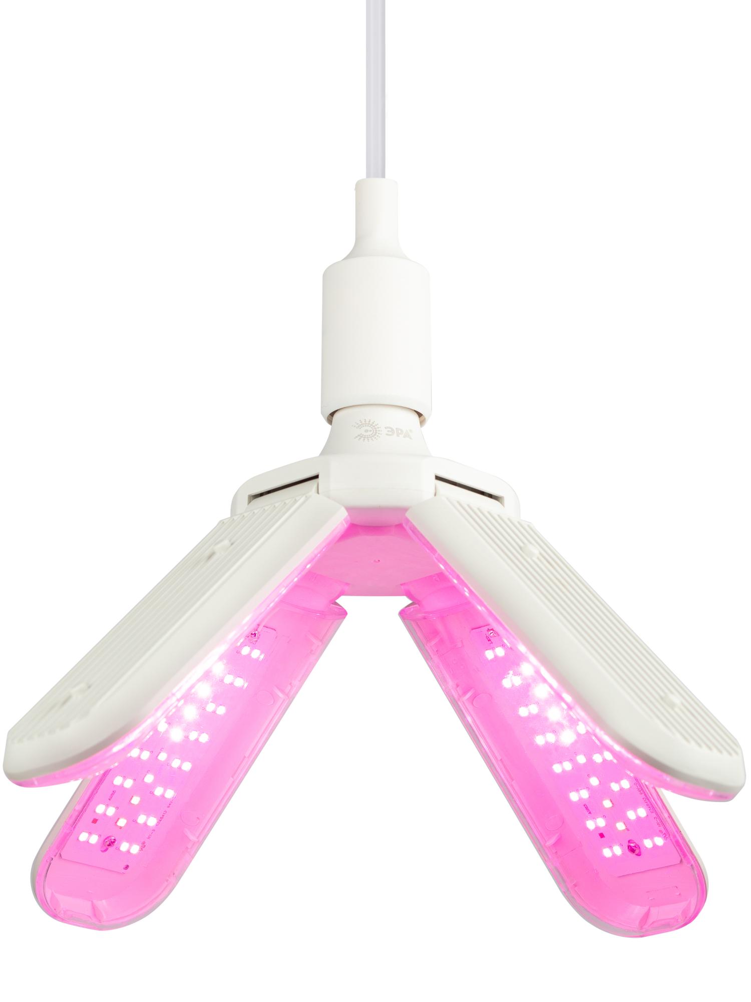 Фитолампа для растений светодиодная GREEN LINE ФИТО-40W-PL-E27-GR 4-х лепестковая красно-синего спектра 40 Вт Е27