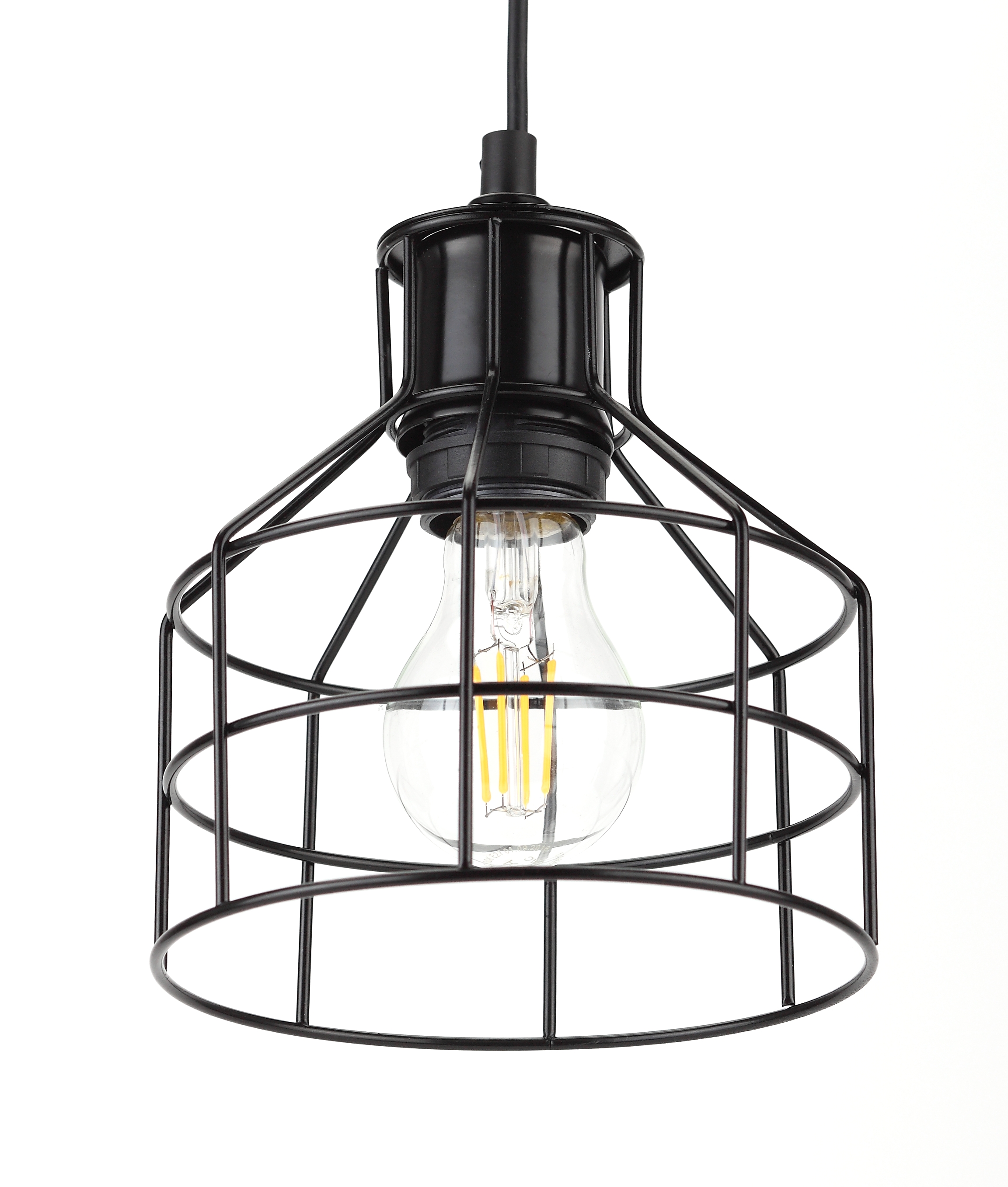 Подвес PL9 BK металл, E27, max 60W, d160 мм, черный (16/144)