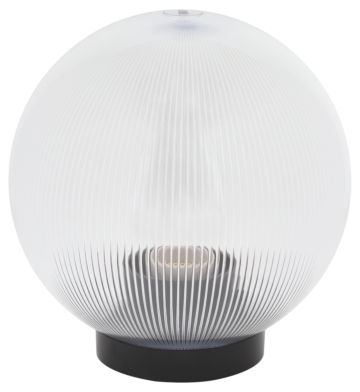 Светильник на опору/кронштейн НТУ 02-60-202 шар прозрачный призма IP44 Е27 max60Вт d200mm