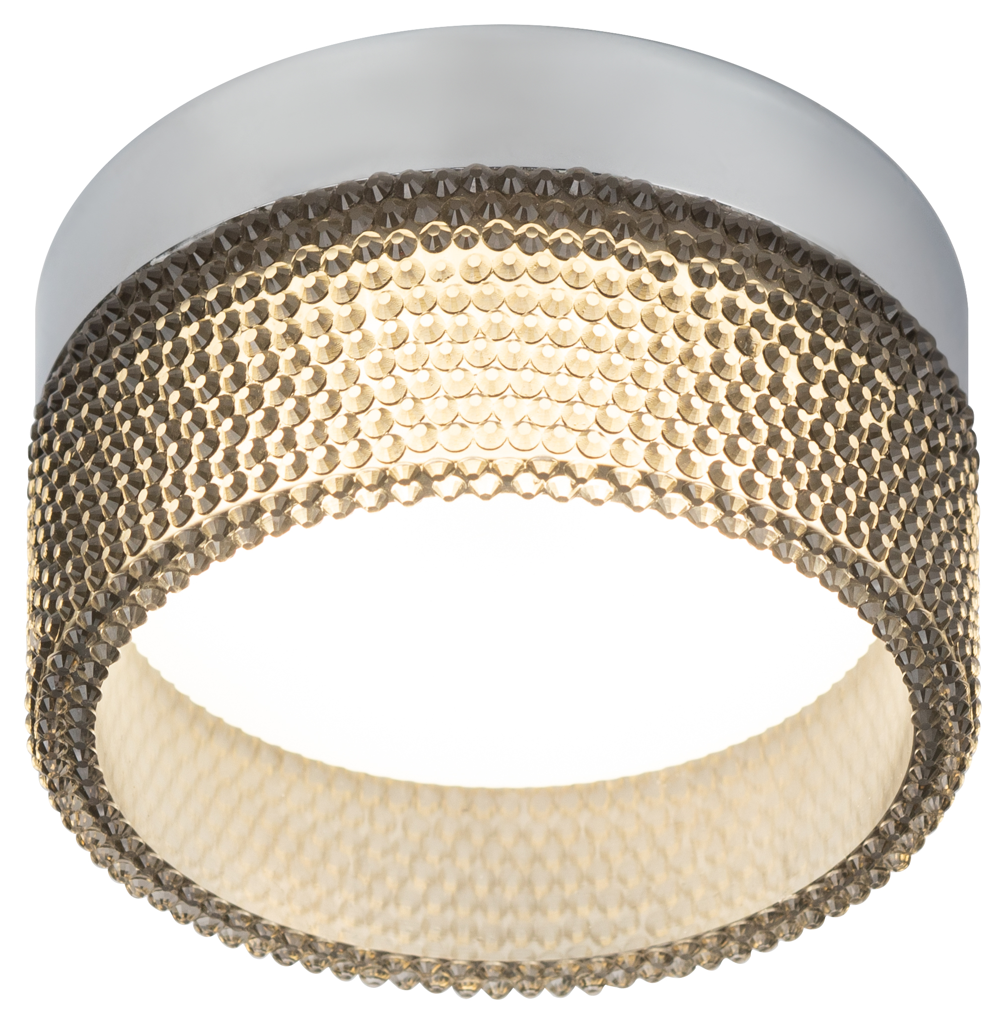 Светильник встраиваемый под лампу GX53 DK97 CH/BK хром черный