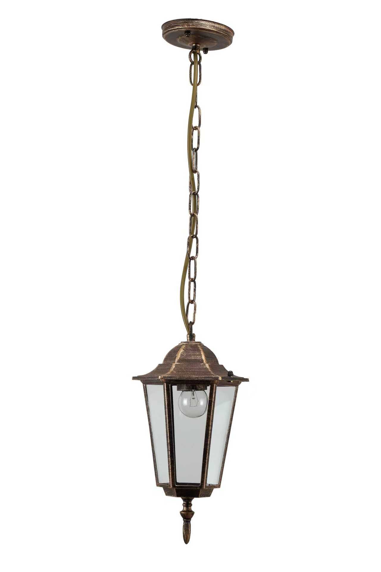 Светильник уличный подвесной под лампу E27 IP54 Веледа GBS-104-BR-0810 230В бронза