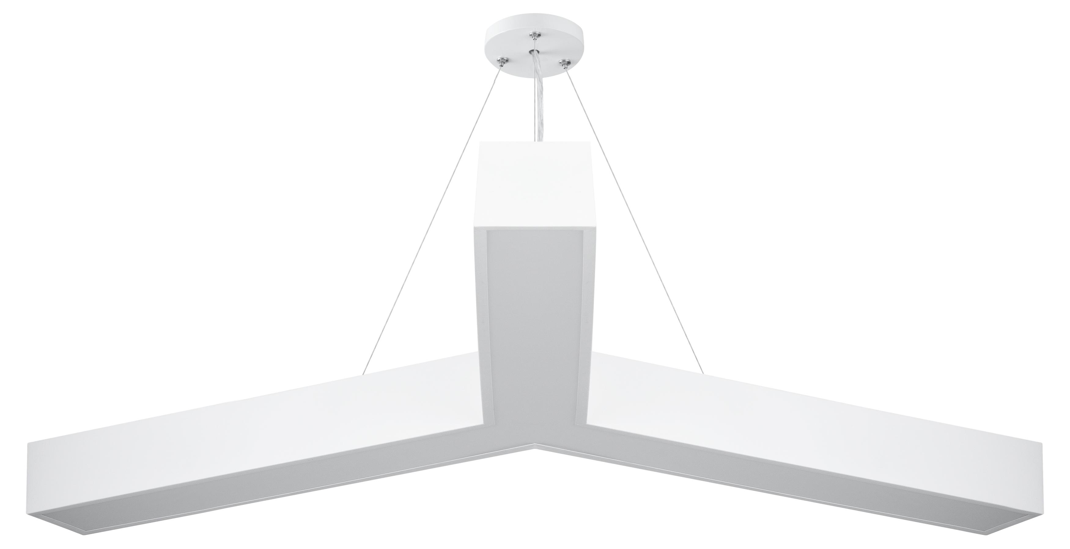 Светильник LED Geometria Igrek SPO-144-W-40K-066 66Вт 4000К 4000Лм IP40 1200х1200х80 белый подвесной драйвер внутри