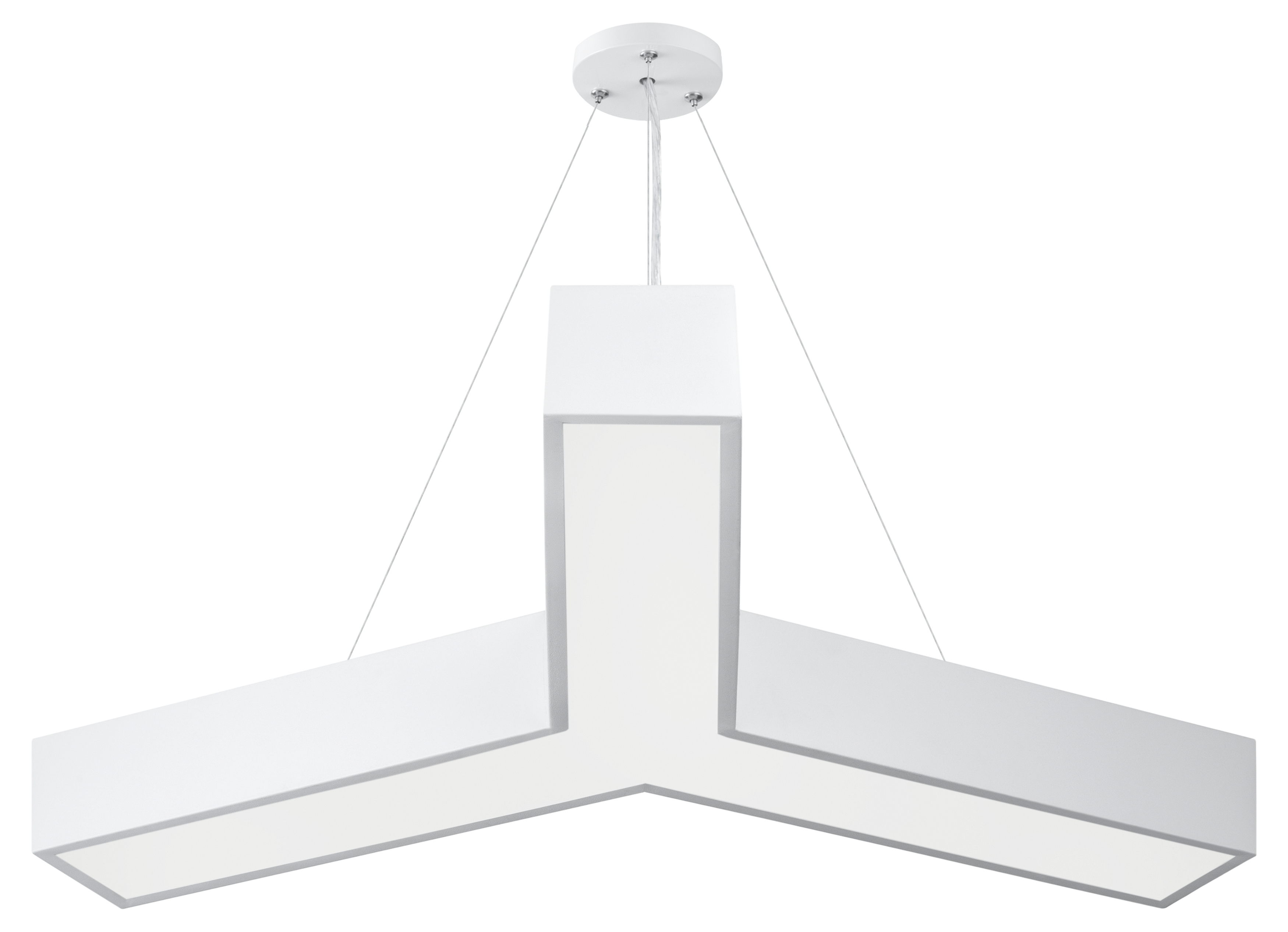 Светильник подвесной светодиодный 44Вт 3500Лм 4000K IP40 800х80 белый Geometria Igrek SPO-142-W-40K-044 драйвер внутри