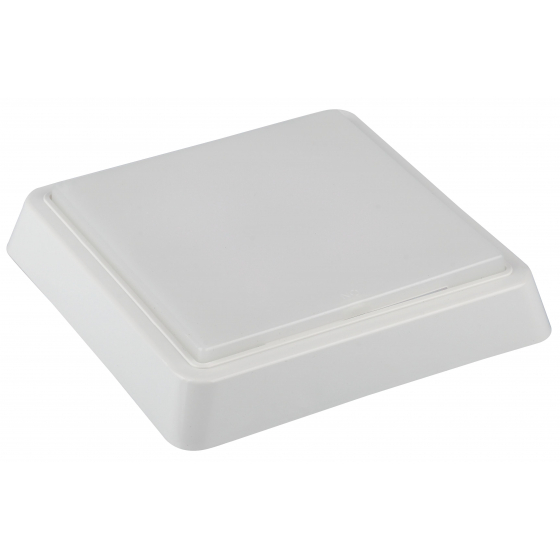 Светильник светодиодный ДБП 10 Вт с акустическим датчиком 800 Лм 4000К IP40 170х170х33 ЖКХ квадрат накладной SPB-302-2-4K-10