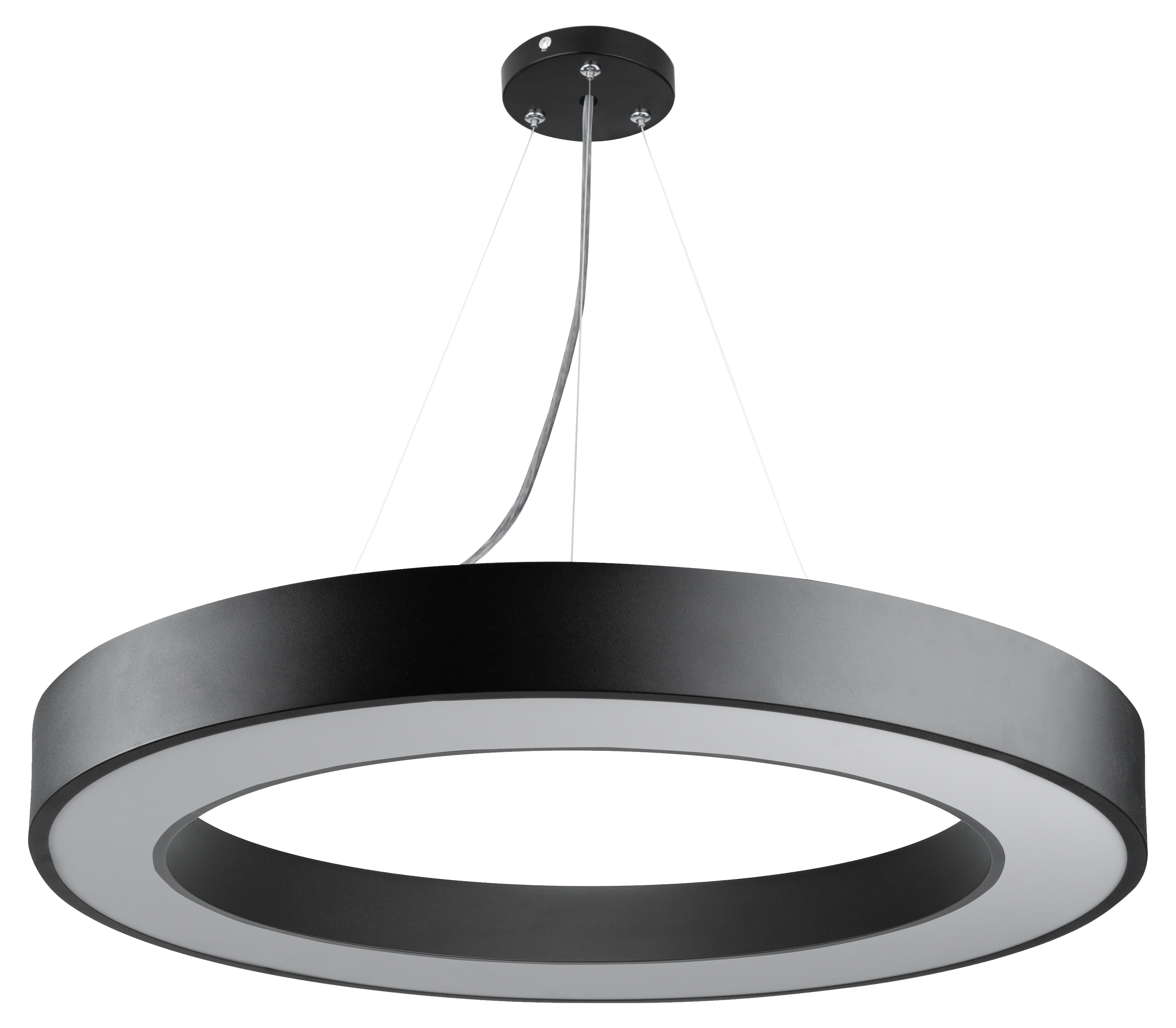 Светильник LED Geometria Ring SPO-133-B-40K-045 45Вт 4000K 3200Лм IP40 600х80 черный подвесной драйвер внутри